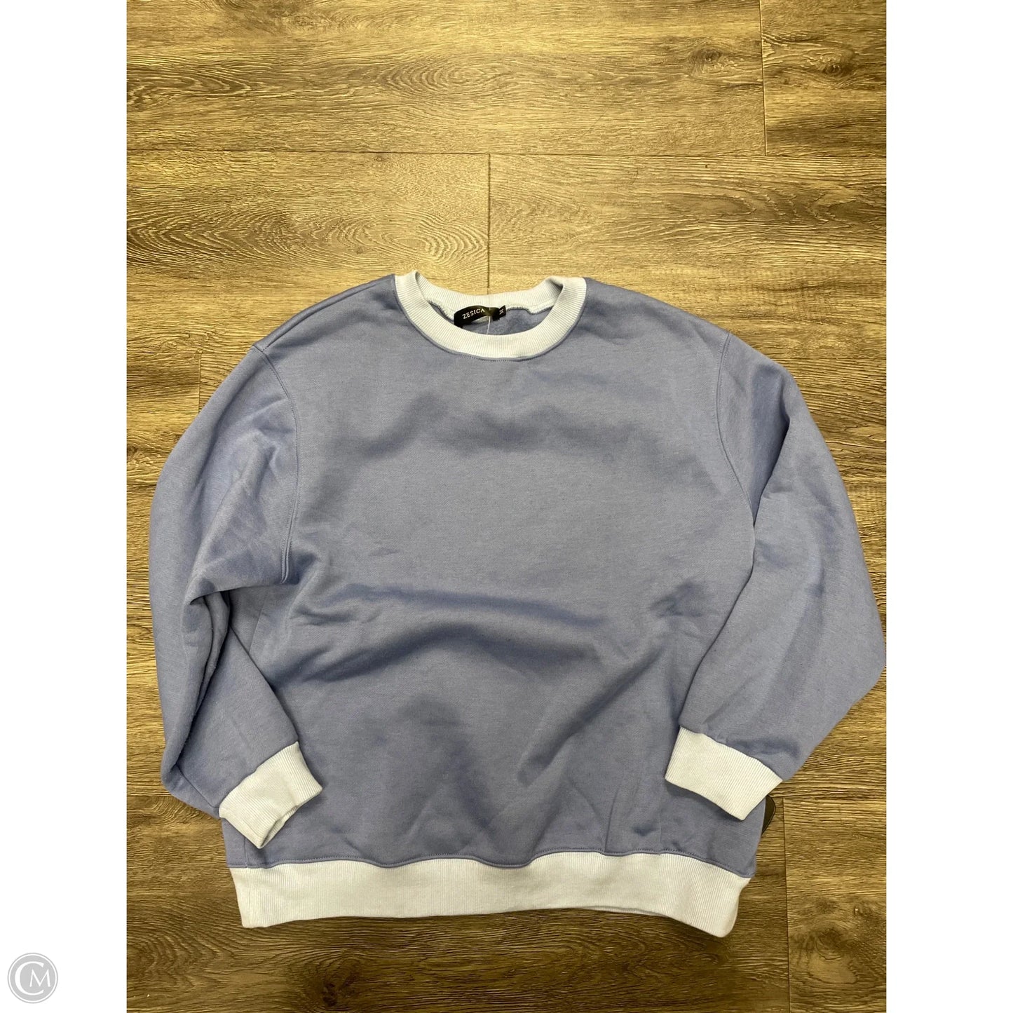 Sweatshirt Crewneck By Zesica In Blue, Size: M