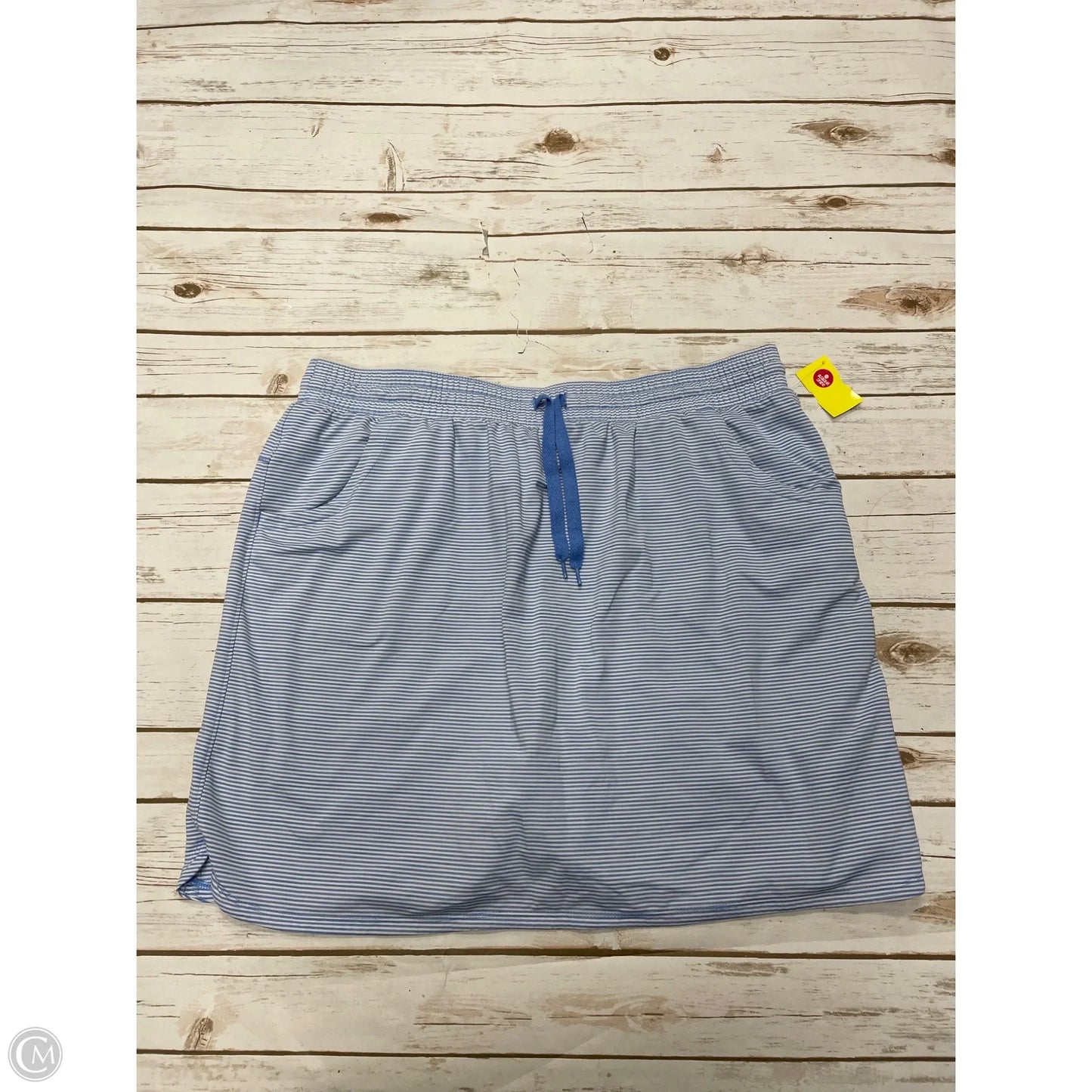 Athletic Skort By Duluth Trading In Striped Pattern, Size: Xl