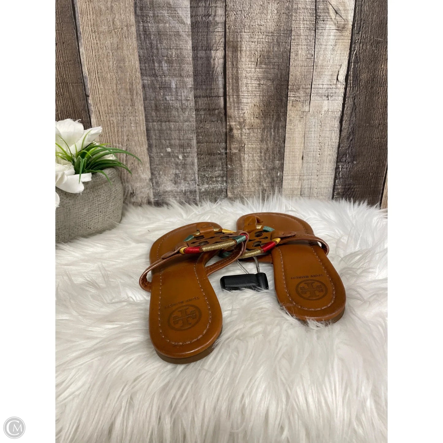 Sandals Designer By Tory Burch In Brown, Size: 5.5