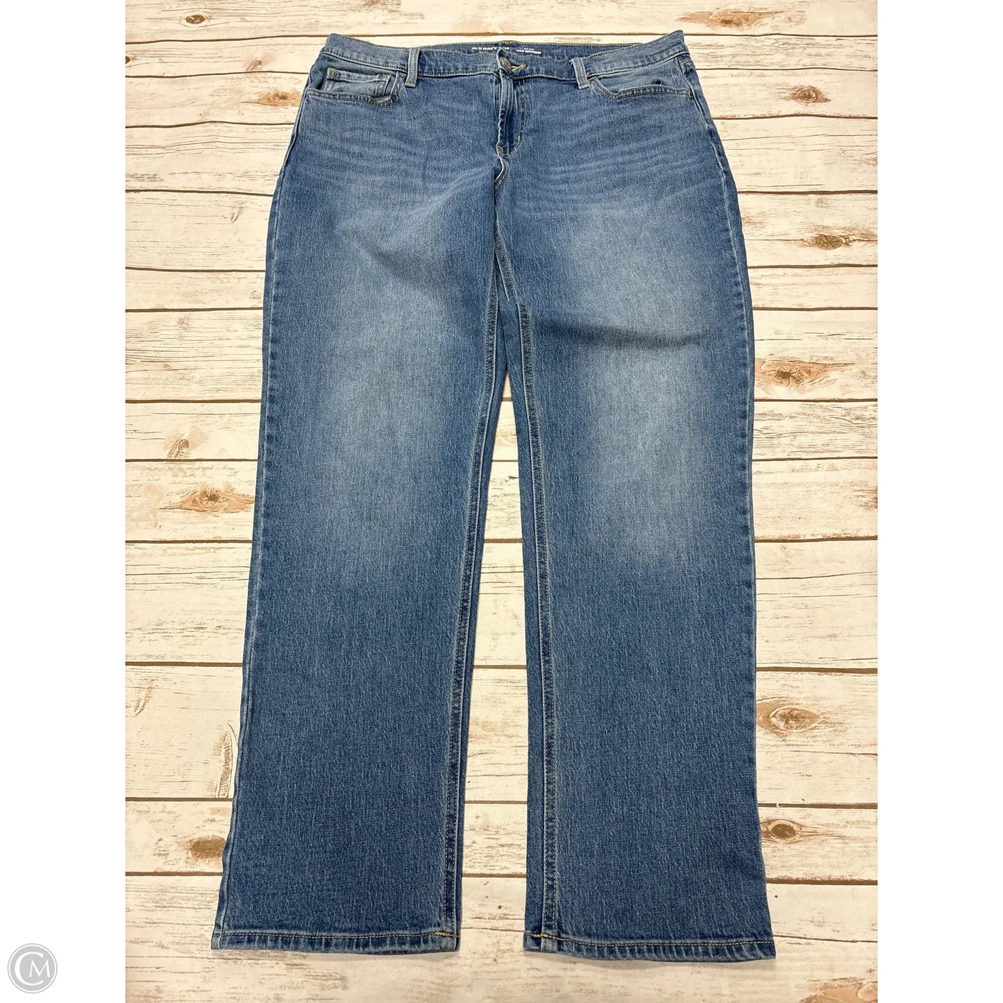 Jeans Boyfriend By Old Navy In Blue Denim, Size: 14