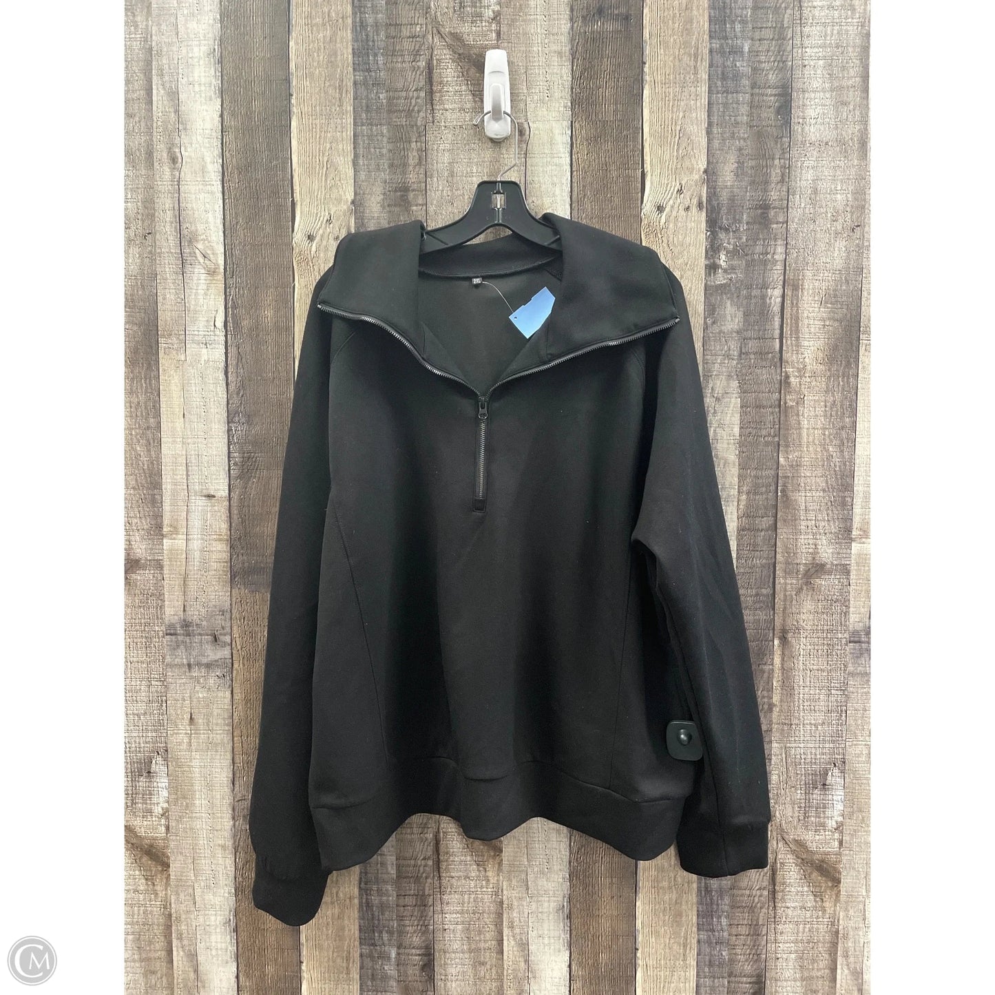 Sweatshirt Collar By Cmf In Black, Size: 2x