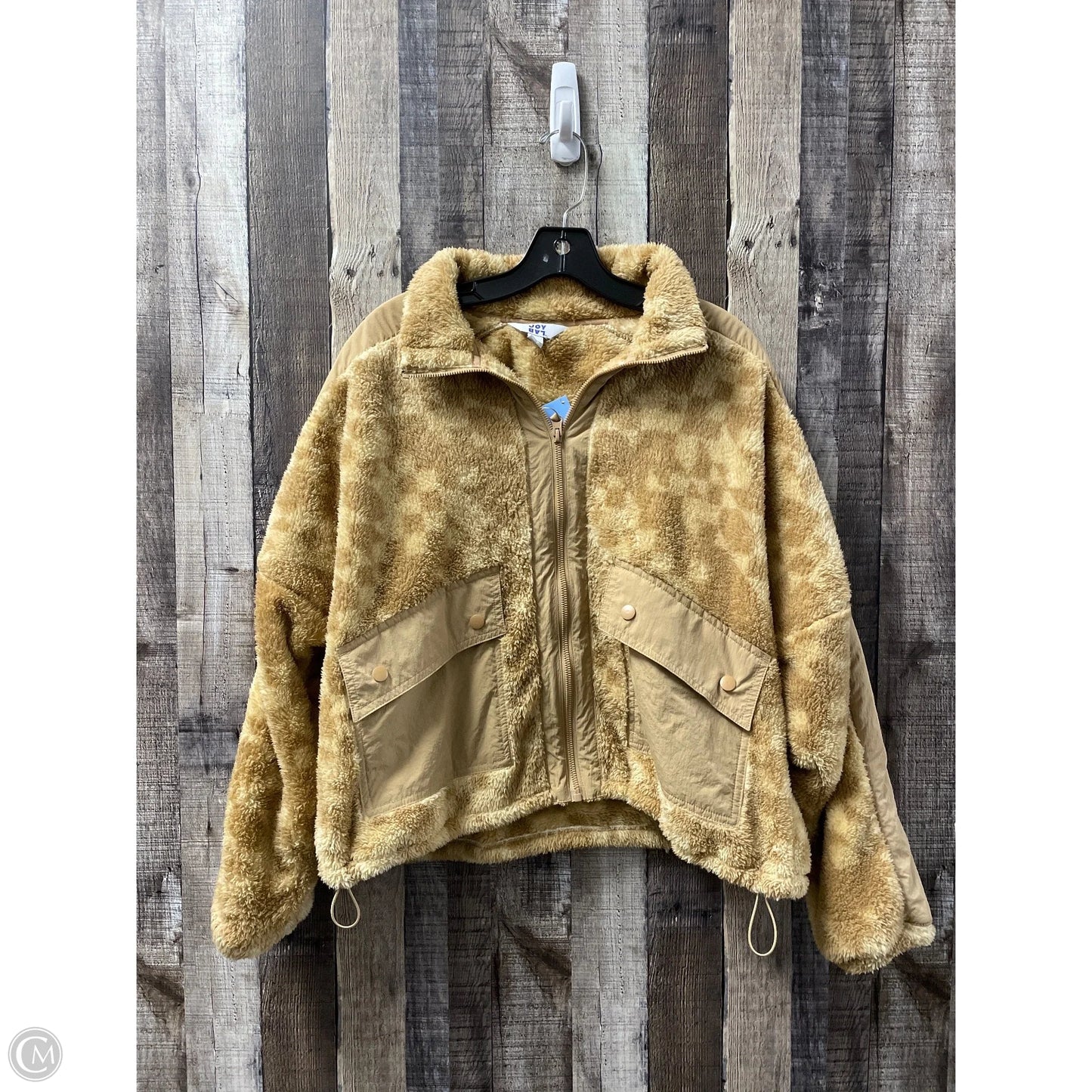 Jacket Faux Fur & Sherpa By Joy Lab In Brown, Size: M