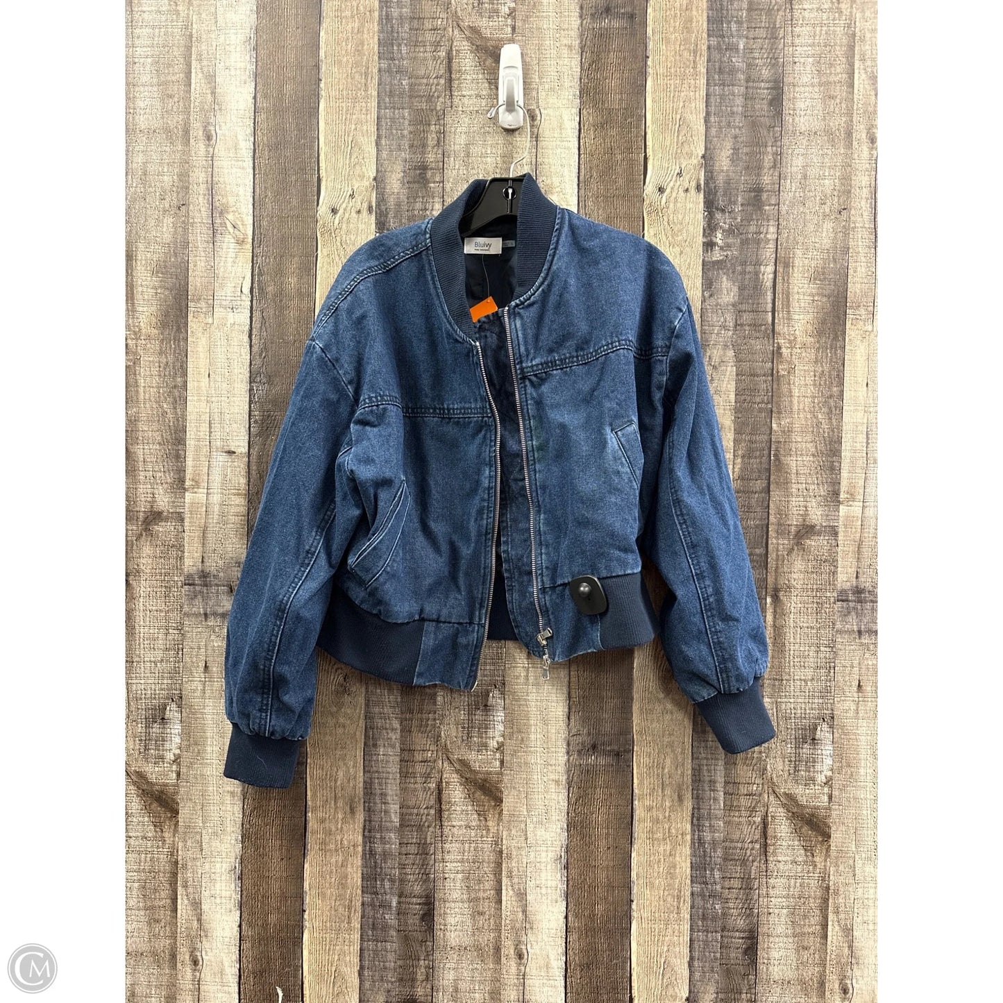Jacket Denim By Bluivy In Blue Denim, Size: S