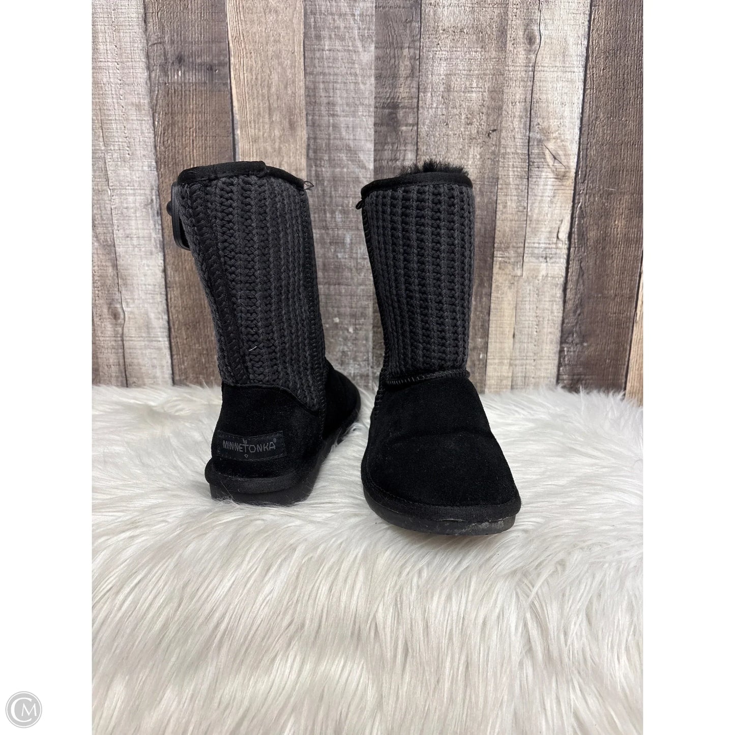 Boots Ankle Flats By Minnetonka In Black