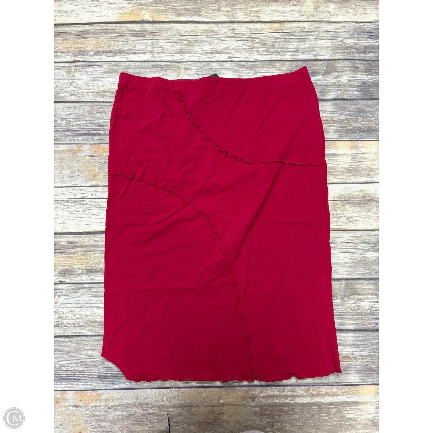 Skirt Midi By Cme In Red, Size: 3x