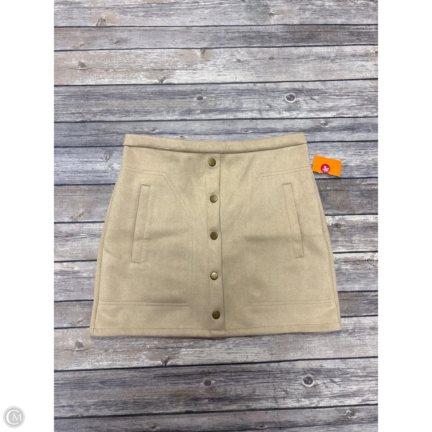 Skirt Mini & Short By Cmf In Tan, Size: M