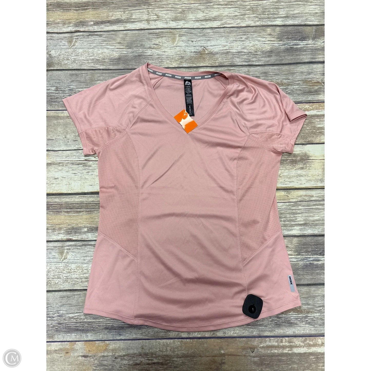 Athletic Top Short Sleeve By Rbx In Pink, Size: M