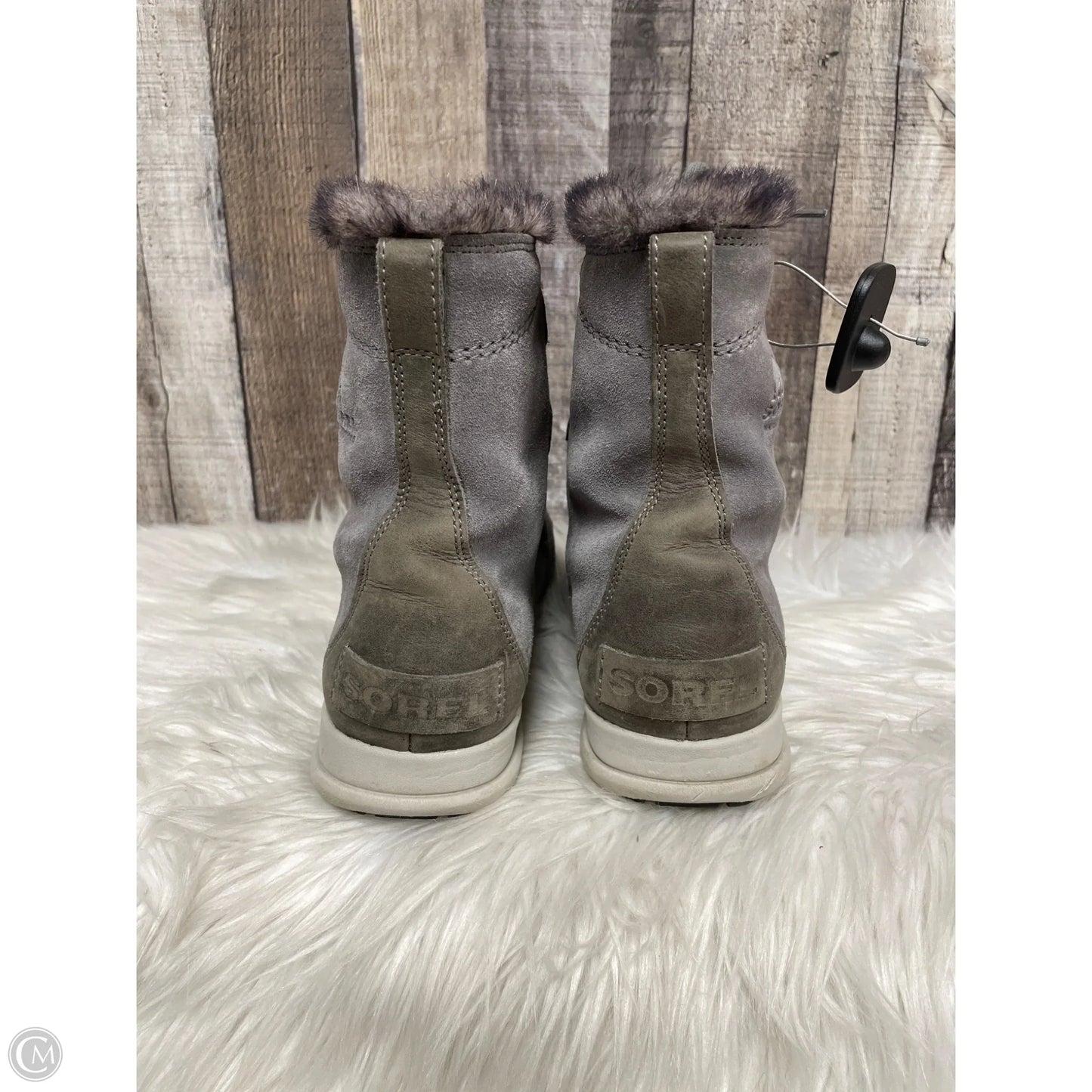 Boots Ankle Flats By Sorel In Grey, Size: 8.5