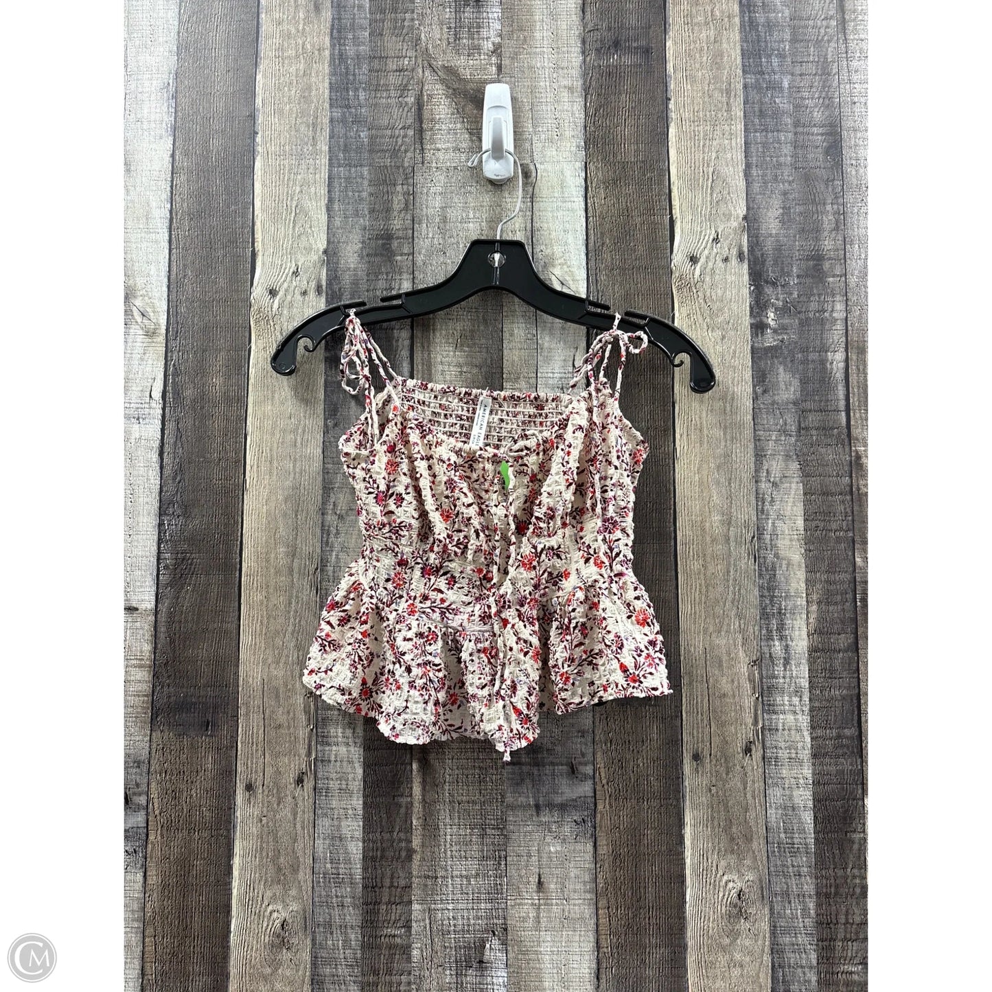 Top Sleeveless By American Eagle In Floral Print, Size: S