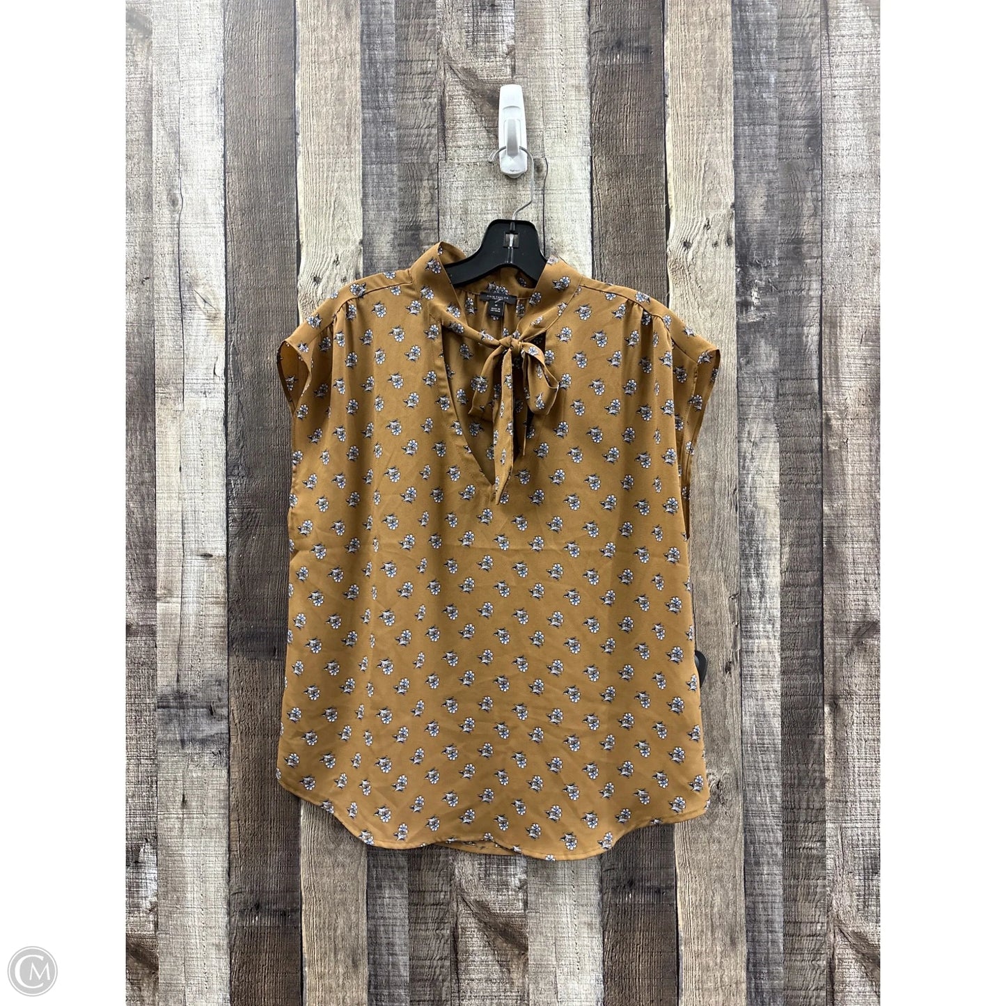 Top Sleeveless By Ann Taylor In Brown, Size: M