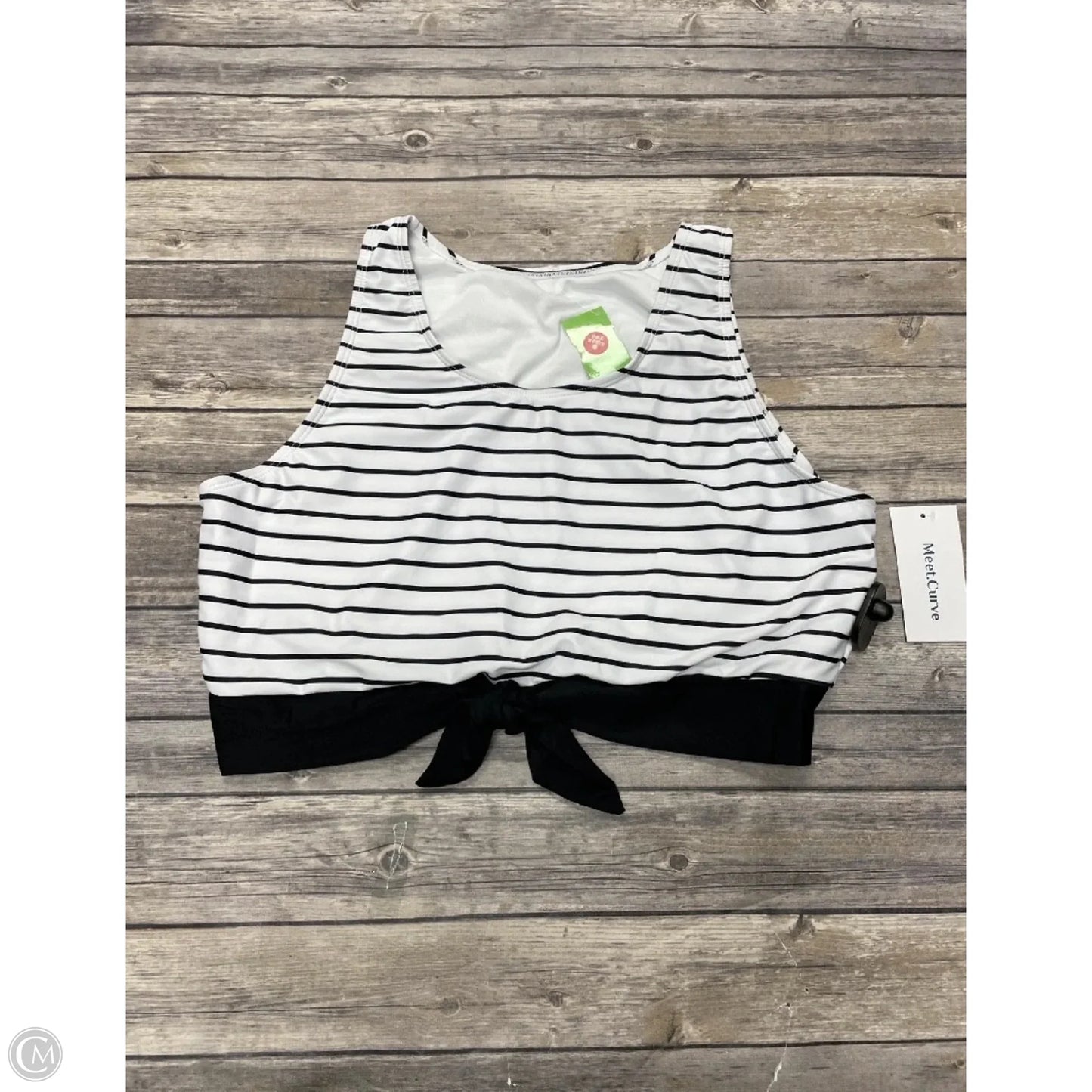 Swimsuit Top By Cme In Striped Pattern, Size: 3x