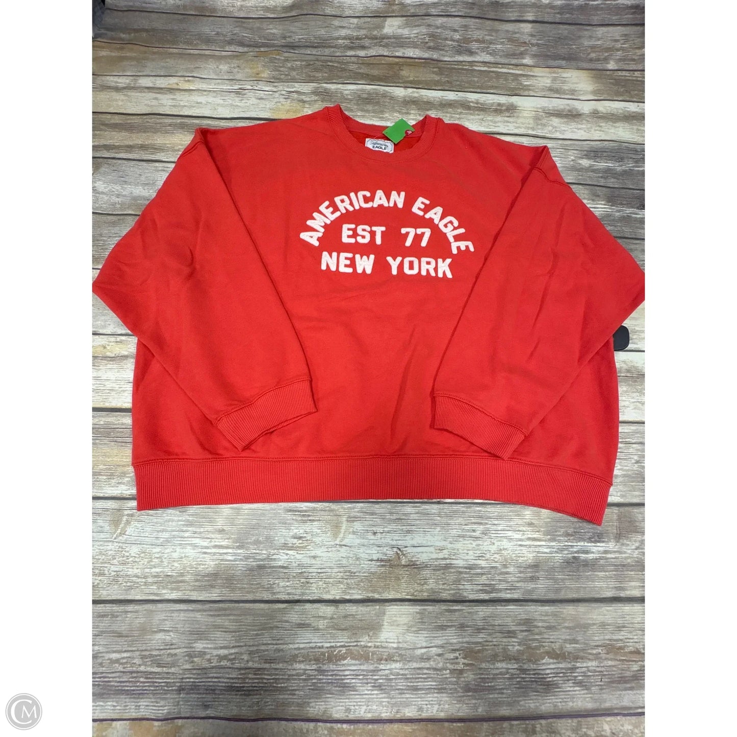 Sweatshirt Collar By American Eagle In Orange, Size: Xxl