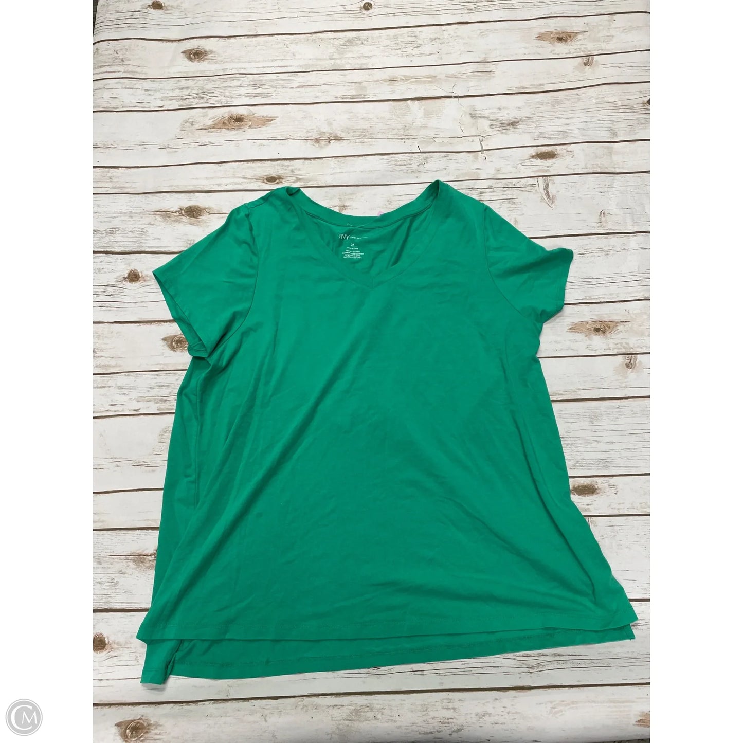 Top Short Sleeve By Jones New York In Green, Size: 2x