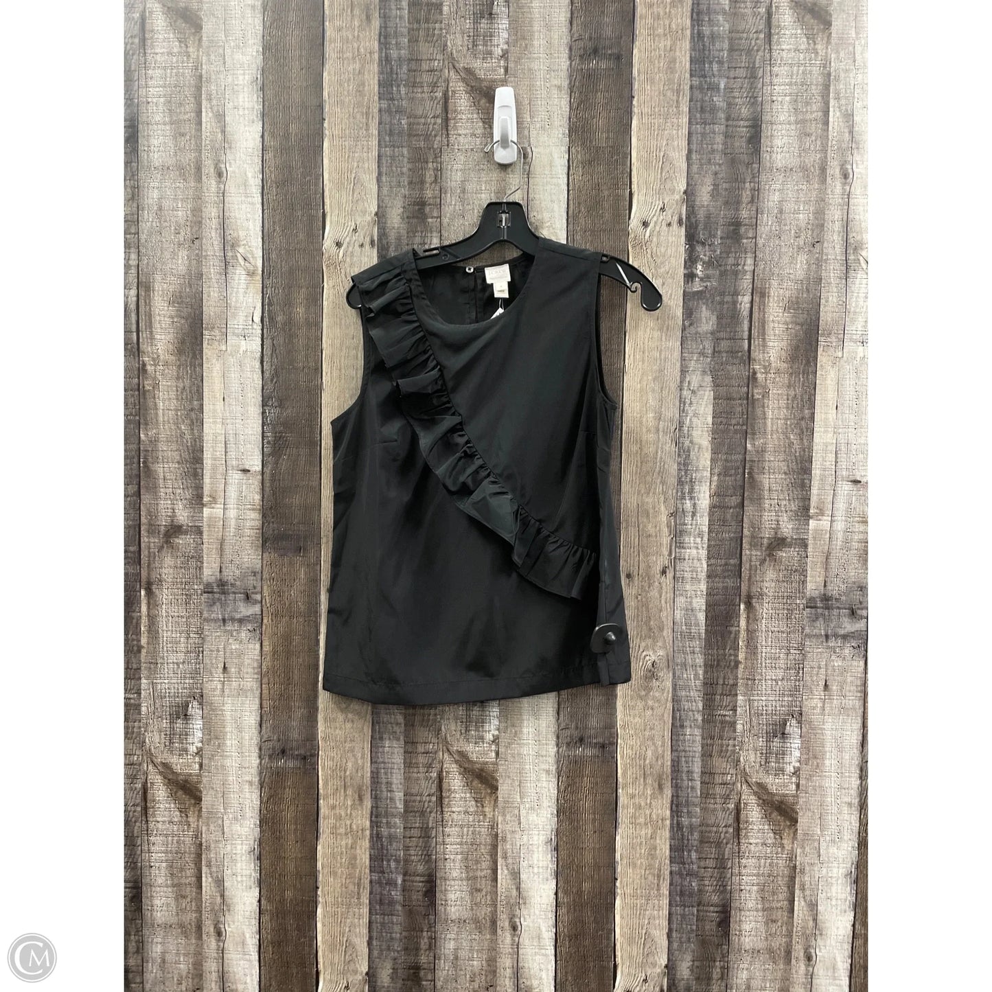 Top Sleeveless By J. Crew In Black, Size: S