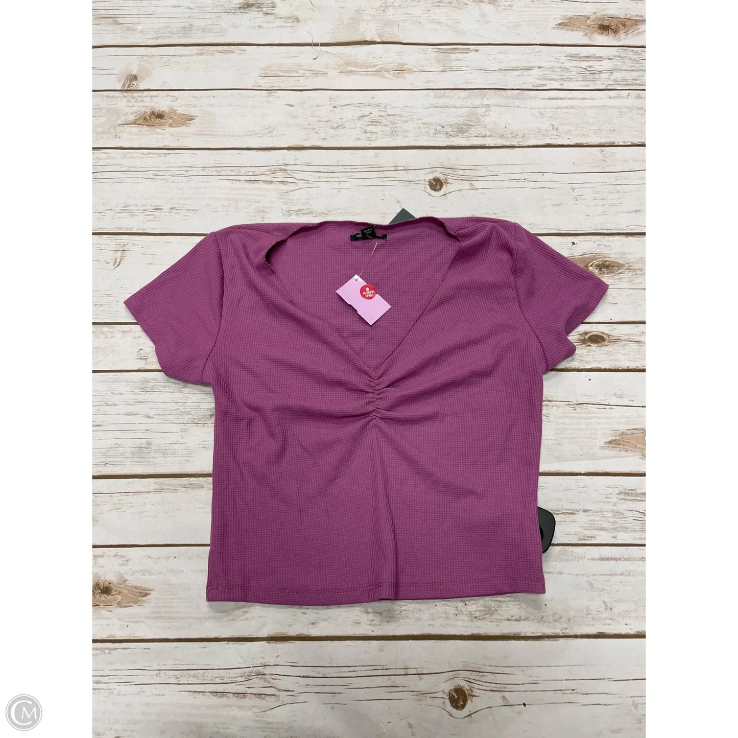 Top Short Sleeve By Wild Fable In Purple, Size: M