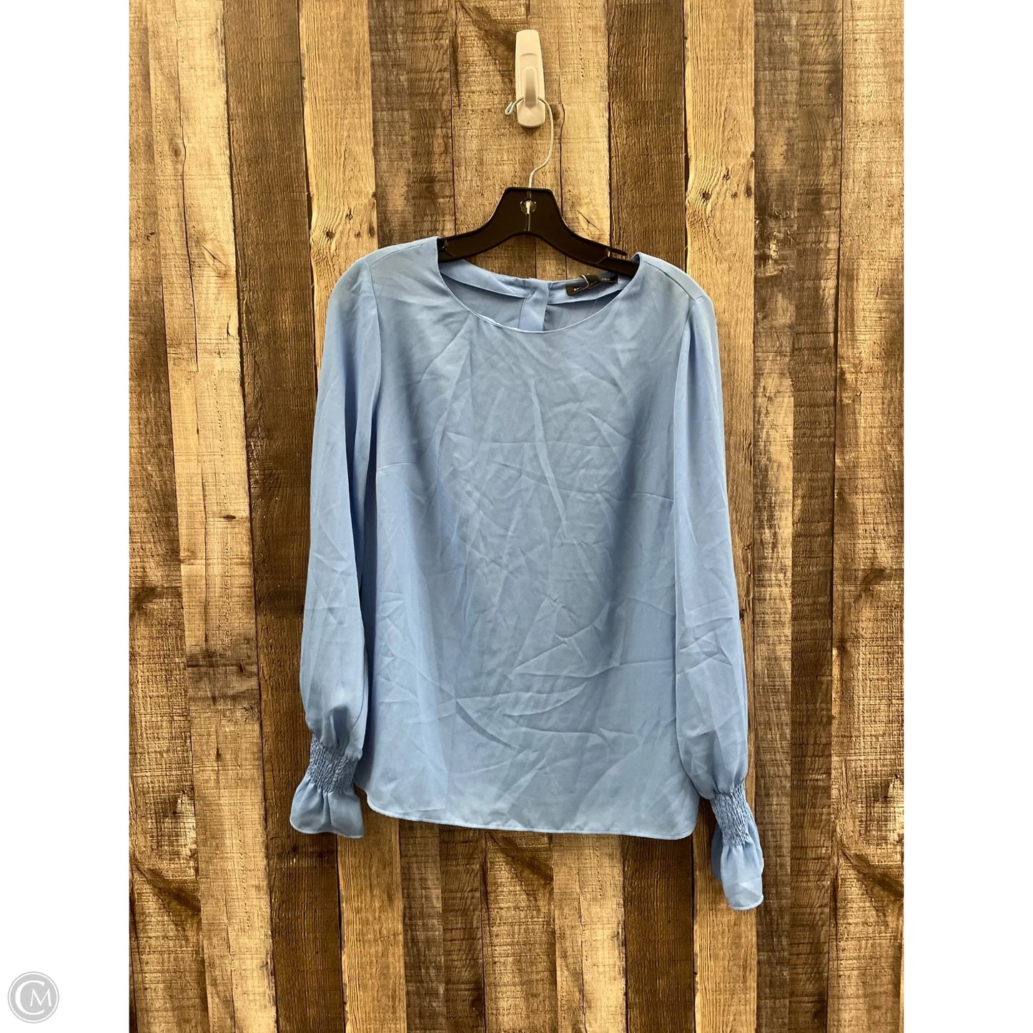 Top Long Sleeve By Banana Republic In Blue, Size: M