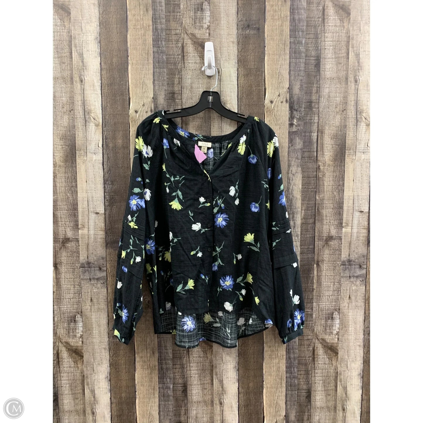 Top Long Sleeve By Ana In Black, Size: Xl