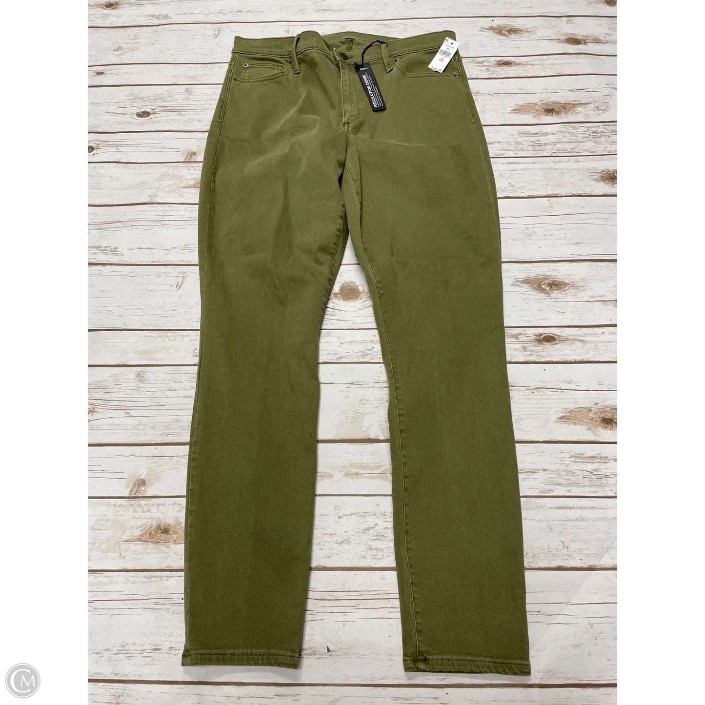 Jeans Skinny By Gap In Green, Size: 16