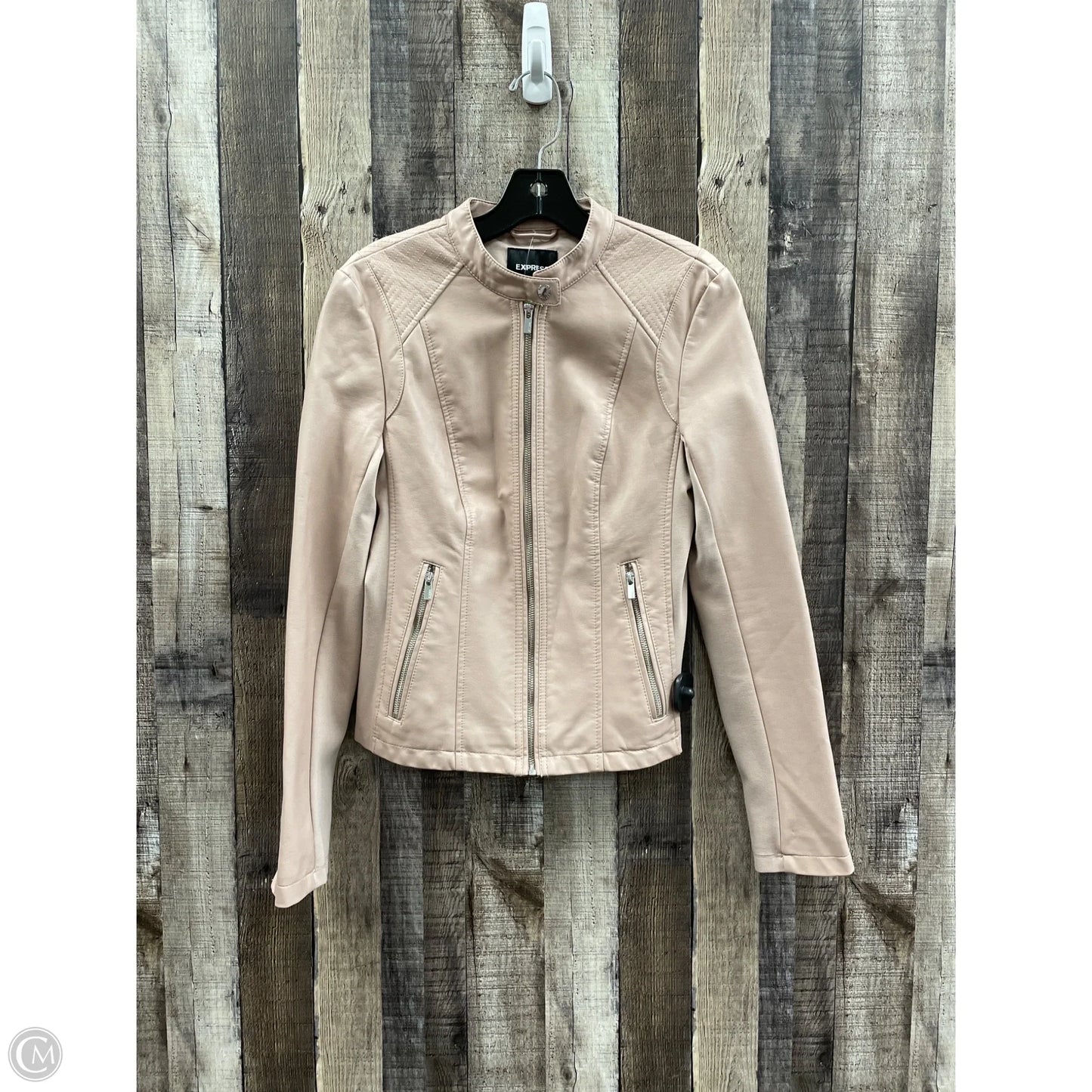 Jacket Moto By Express In Pink, Size: S