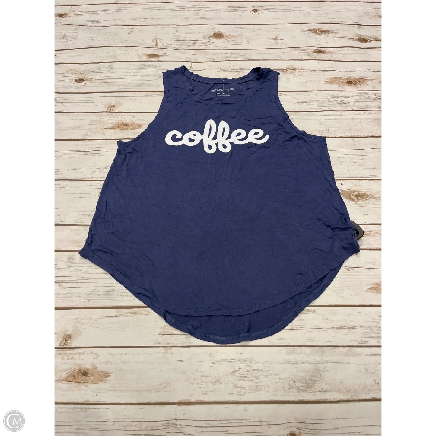 Top Sleeveless By Grayson Threads In Blue & Brown, Size: Xl