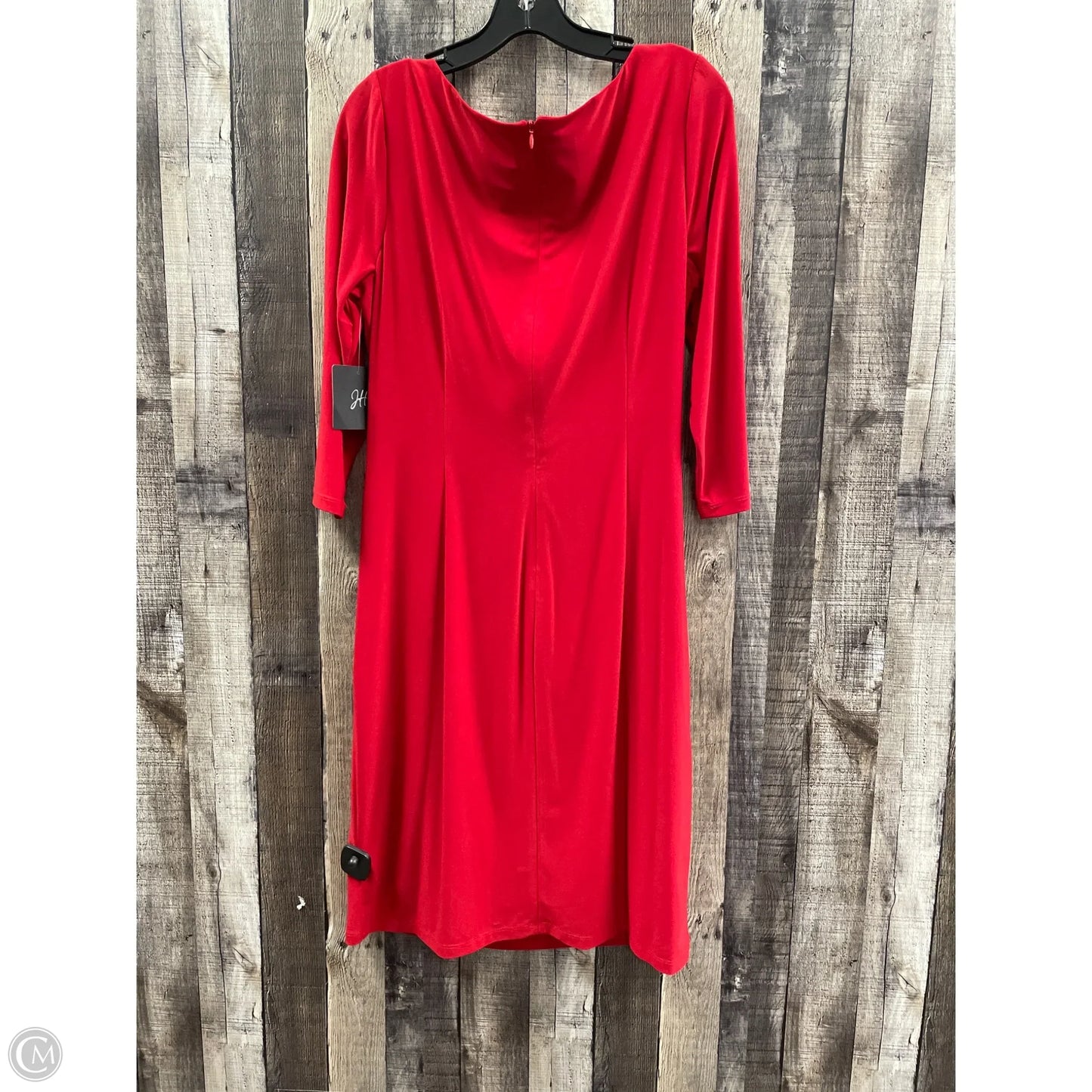 Dress Casual Midi By Cme In Red, Size: 14