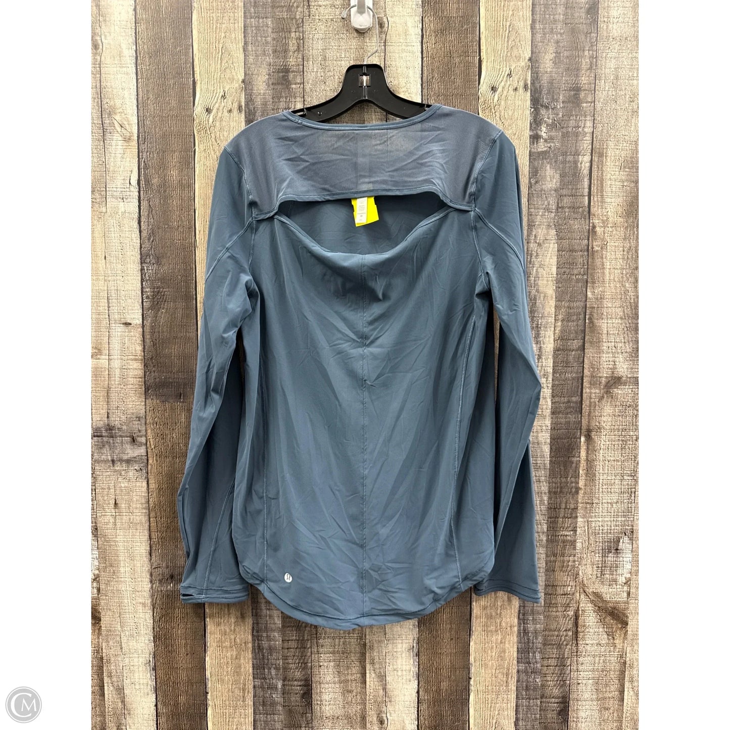 Athletic Top Long Sleeve Crewneck By Lululemon In Blue, Size: 10