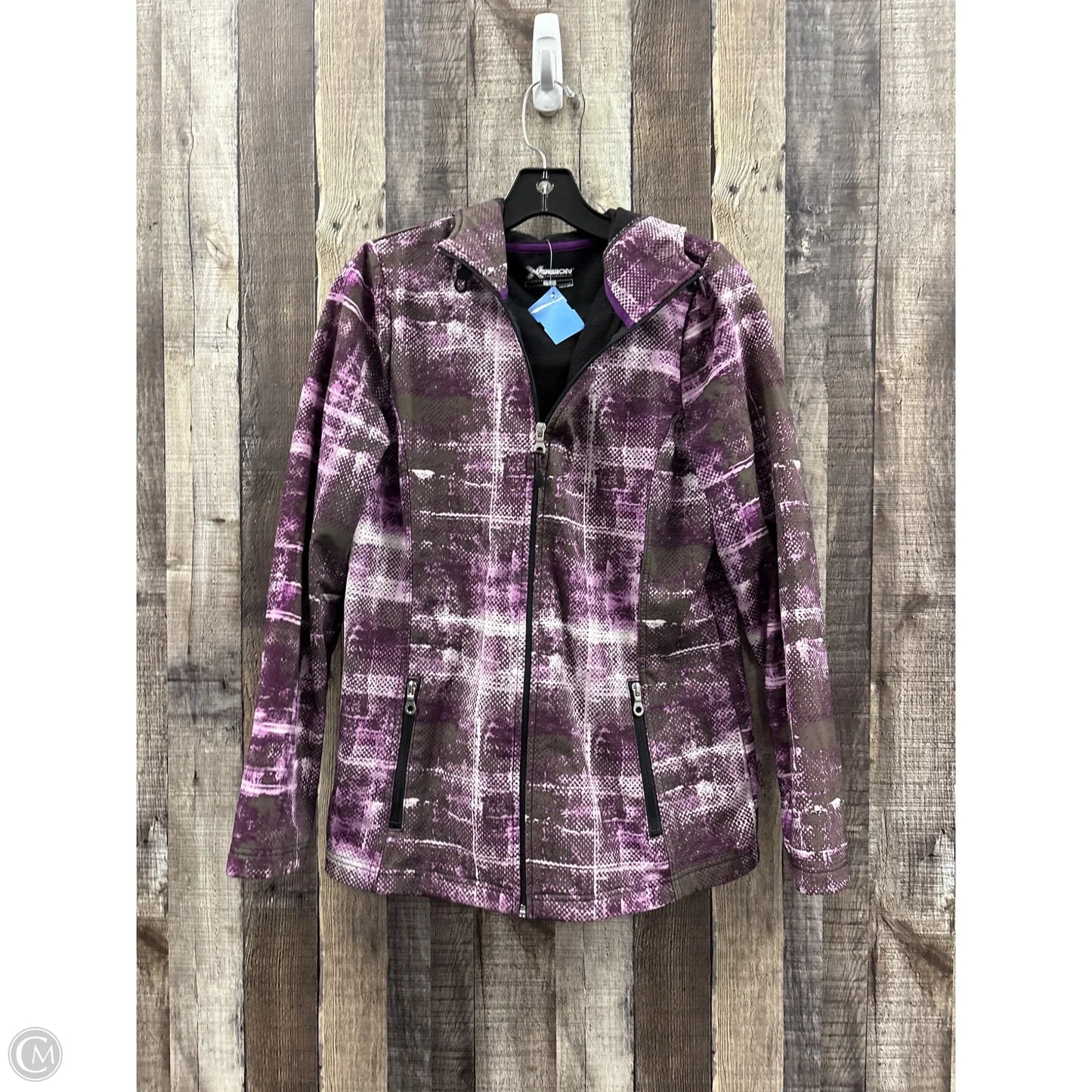 Athletic Jacket By Xersion In Brown & Purple, Size: S