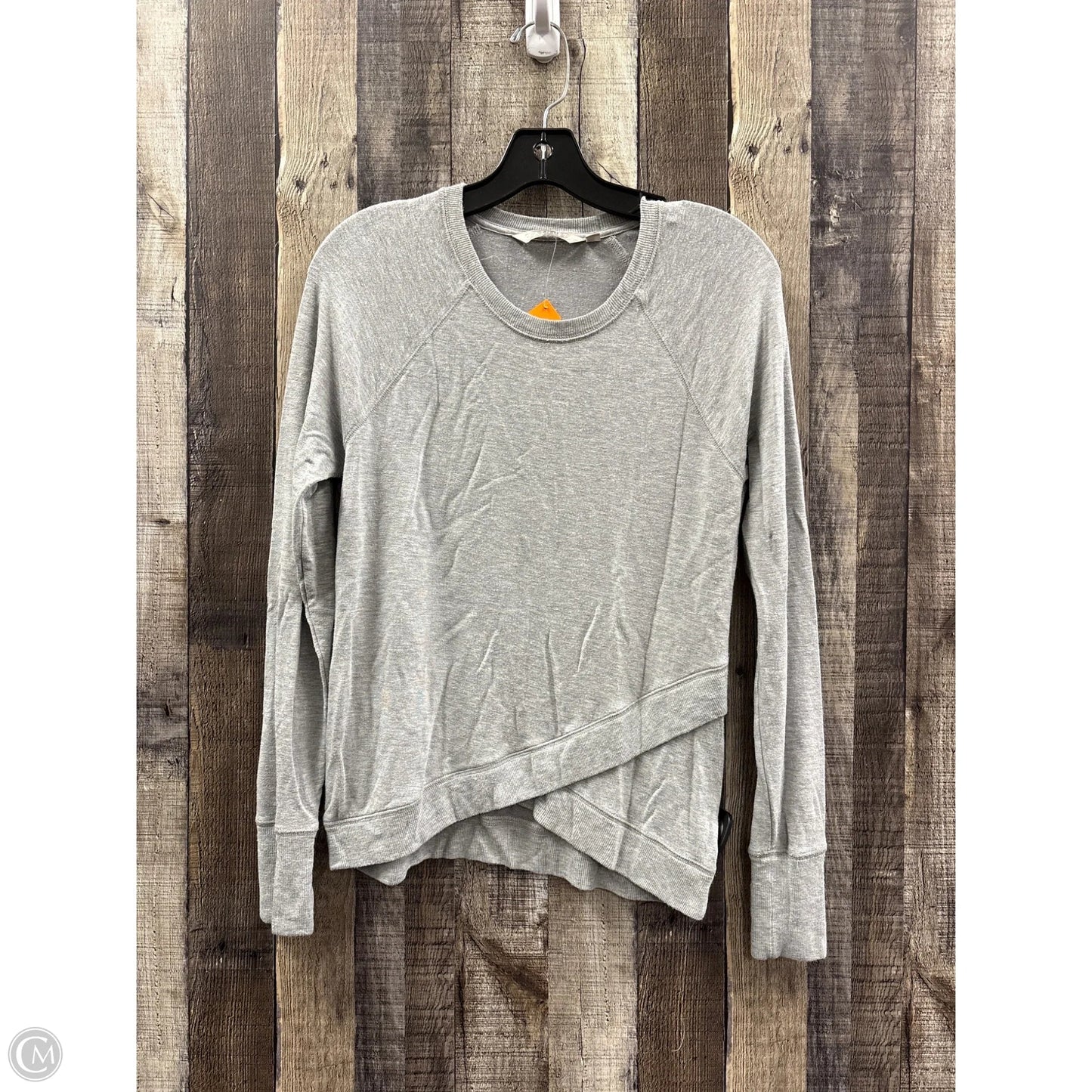 Top Long Sleeve By Athleta In Grey, Size: S