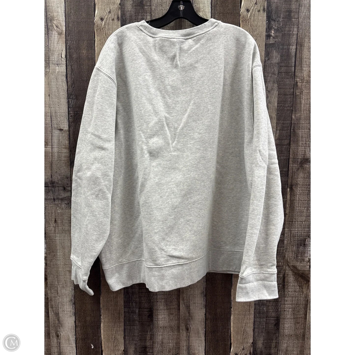 Athletic Sweatshirt Crewneck By Old Navy In Grey, Size: Xxl