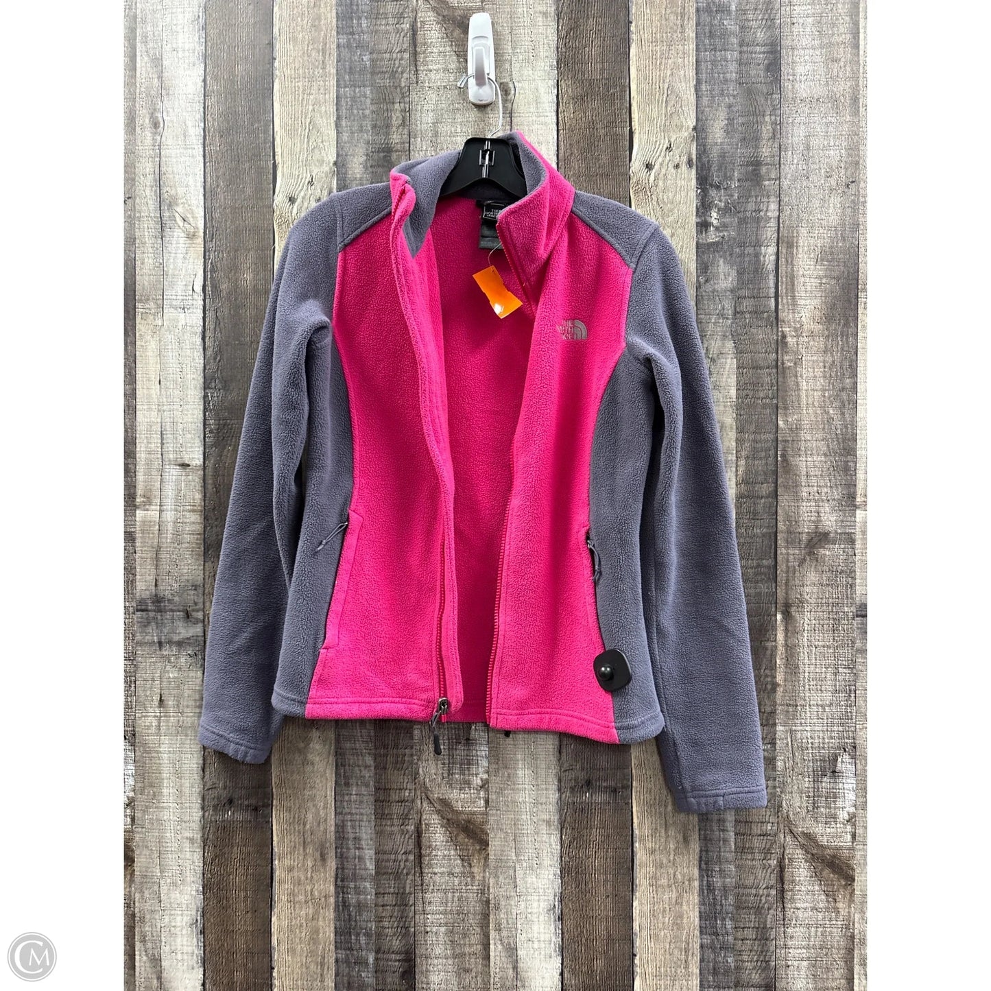 Jacket Fleece By The North Face In Grey & Pink, Size: Xs