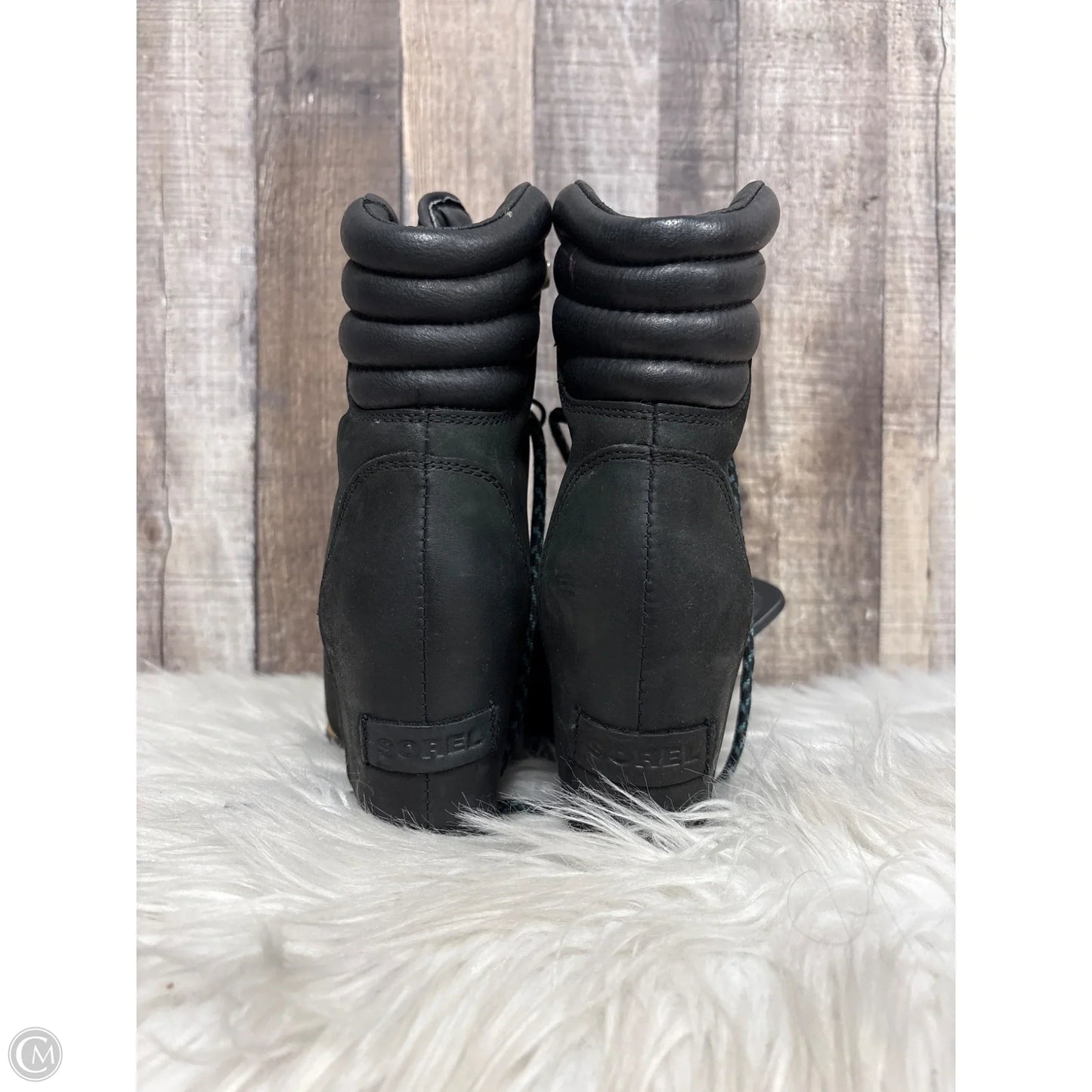 Boots Ankle Heels By Sorel In Black, Size: 7.5