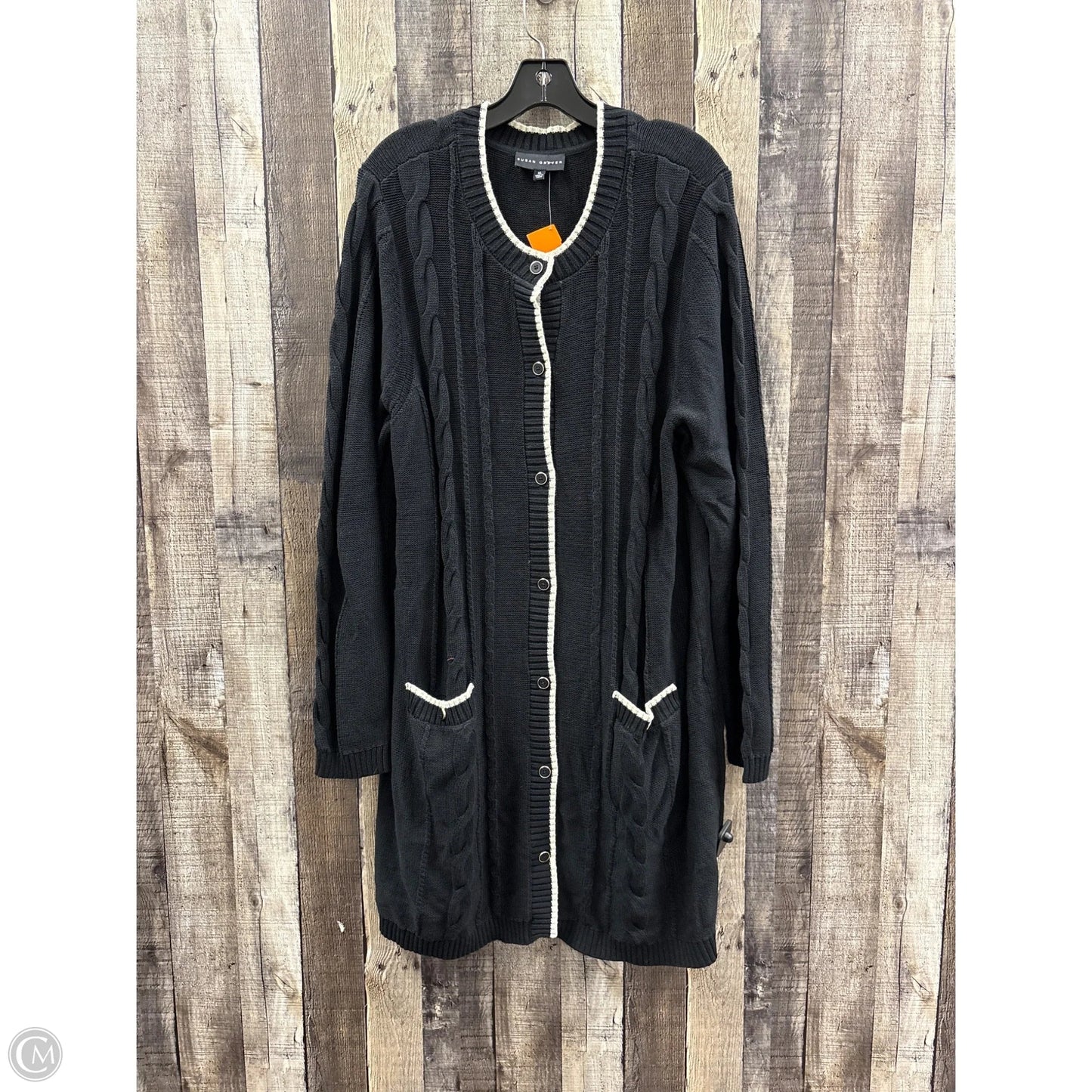 Cardigan By Susan Graver In Black, Size: Xl