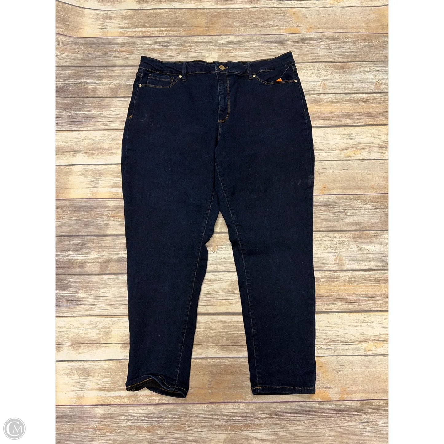 Jeans Skinny By Anne Klein In Blue Denim, Size: 20
