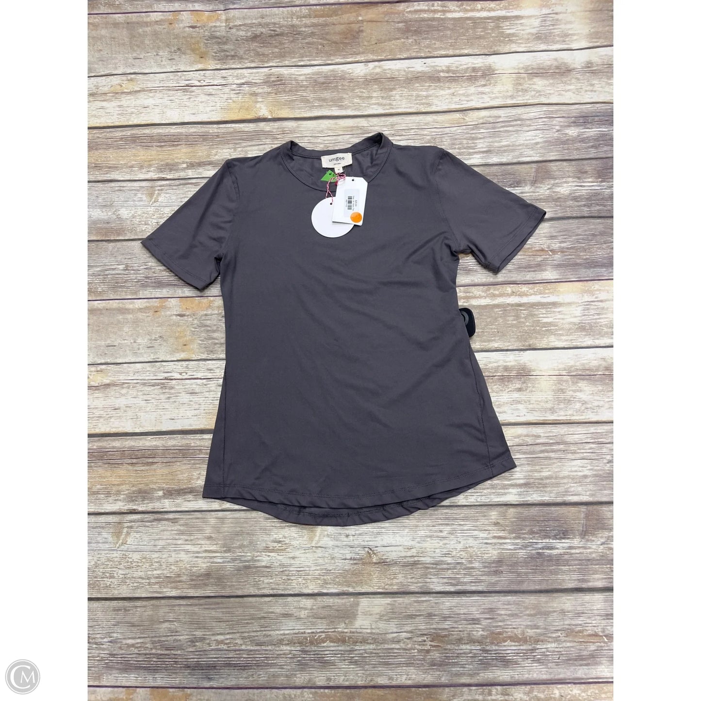 Top Short Sleeve By Umgee In Grey, Size: M