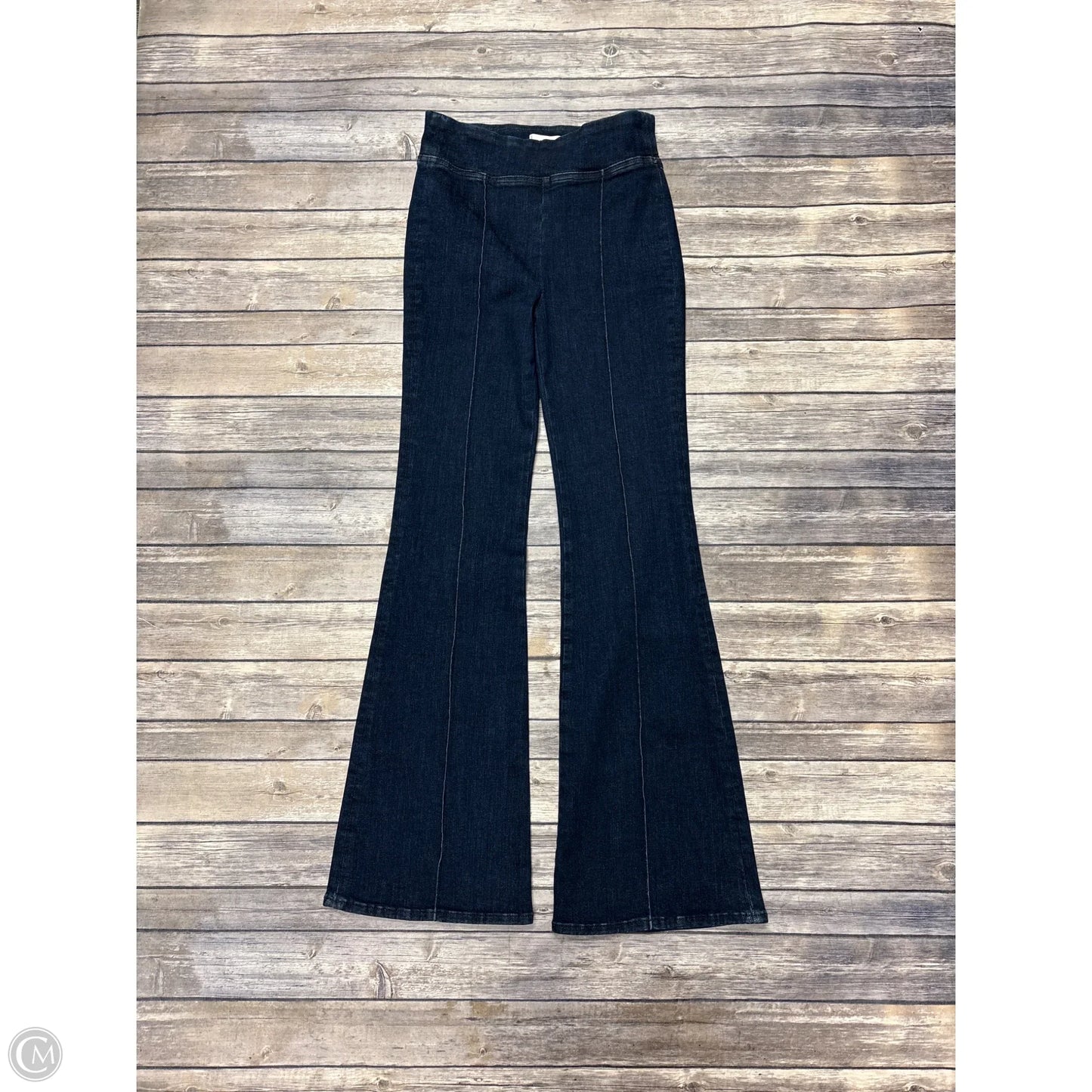 Jeans Wide Leg By Frame In Blue Denim, Size: 0