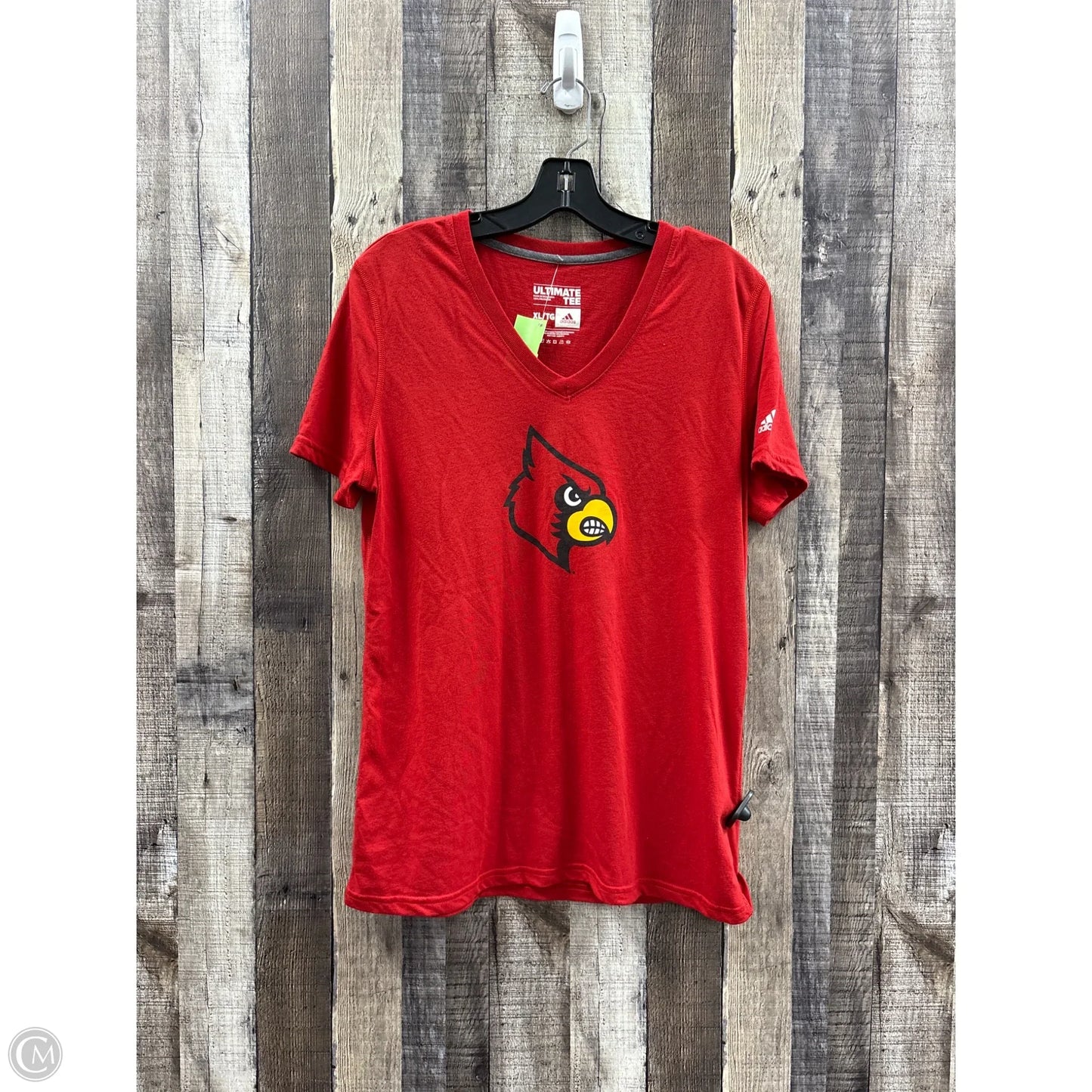 Top Short Sleeve By Ultimate In Red, Size: Xl