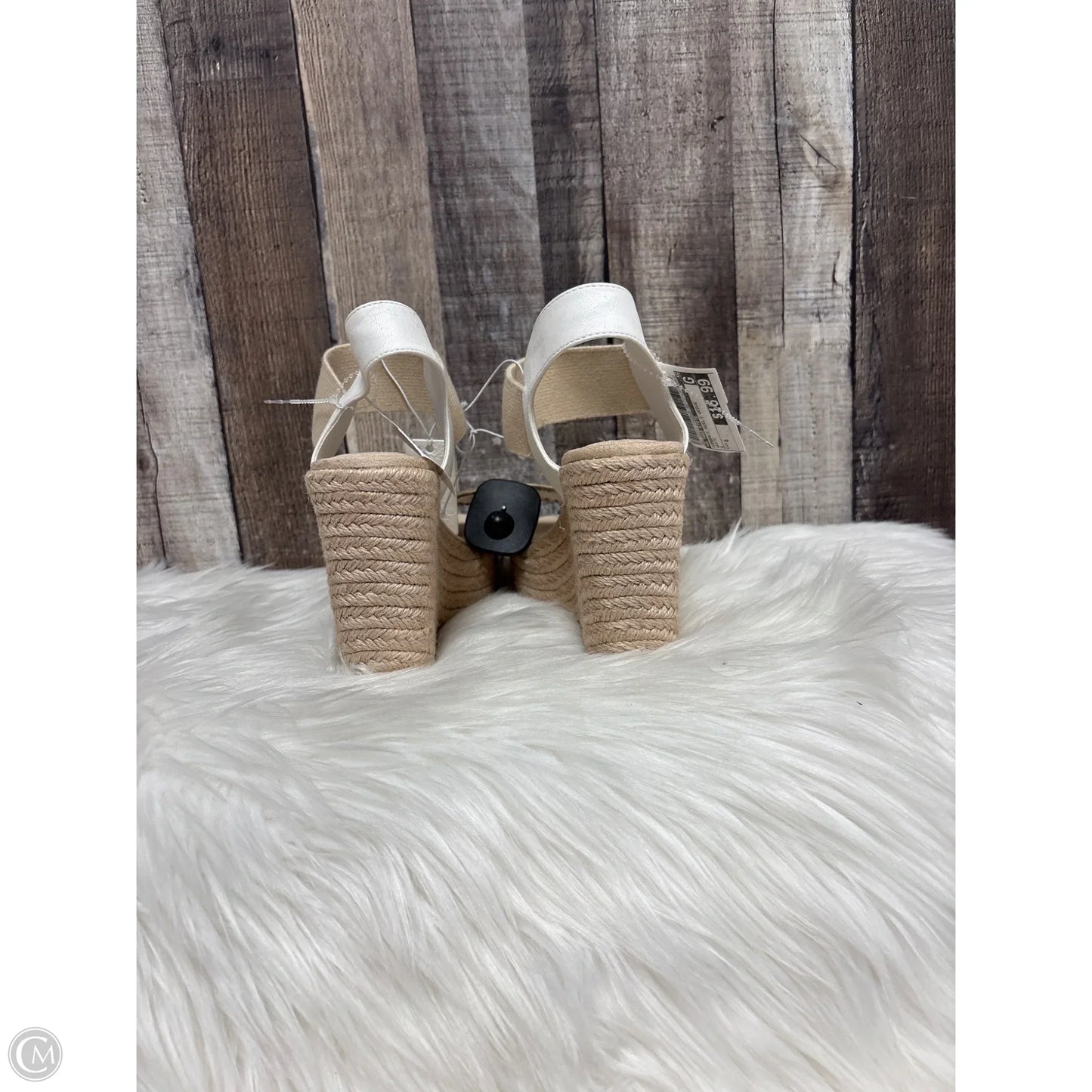 Sandals Heels Wedge By Altard State In White, Size: 8
