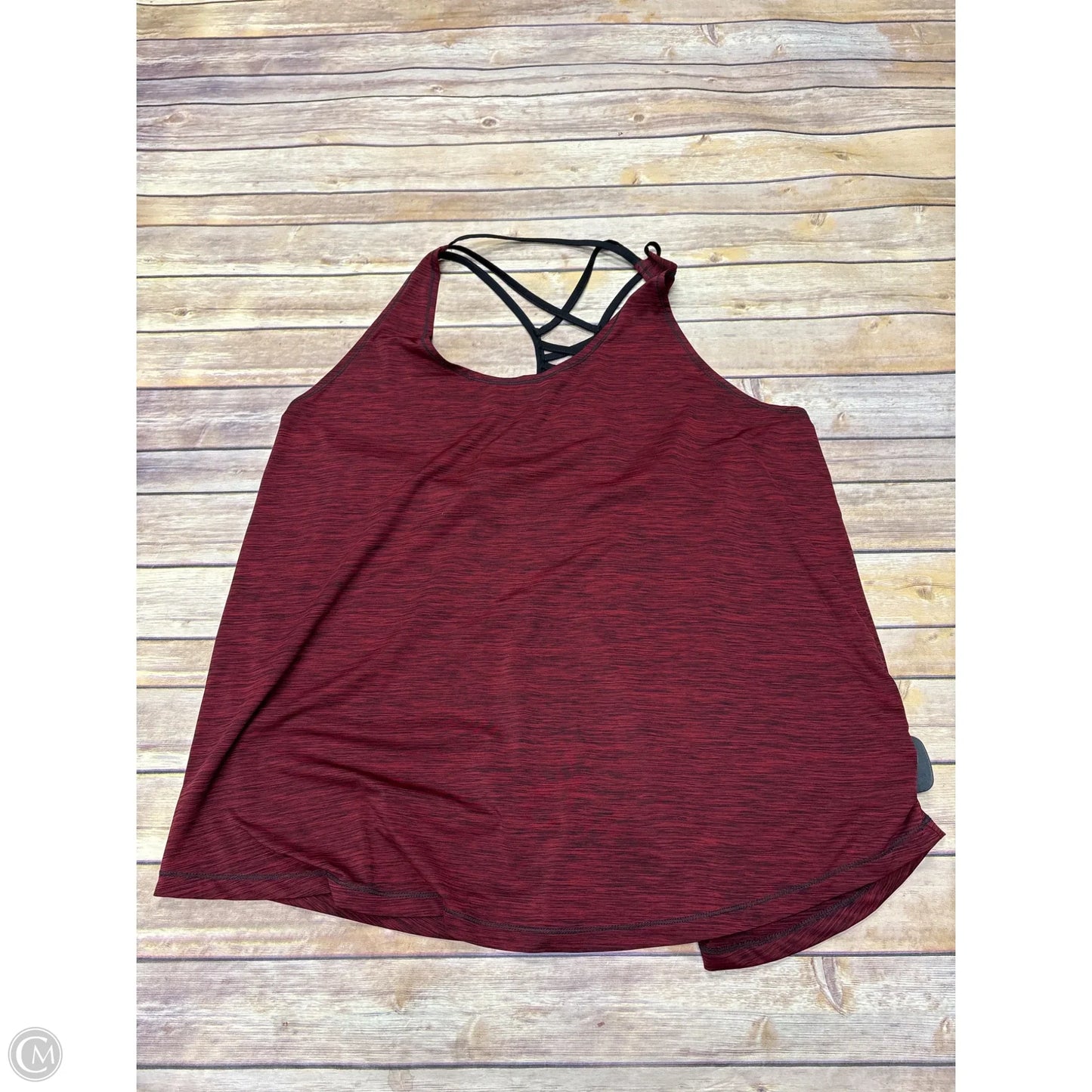 Athletic Tank Top By Maurices In Maroon, Size: 3x