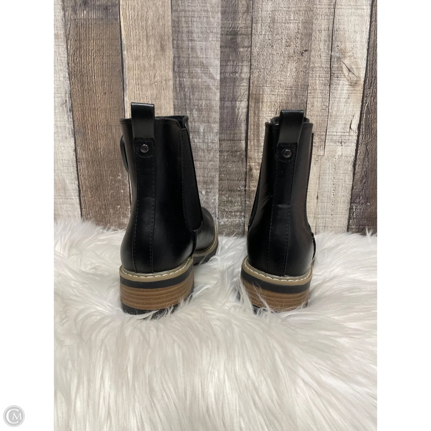 Boots Ankle Heels By Universal Thread In Black, Size: 7.5