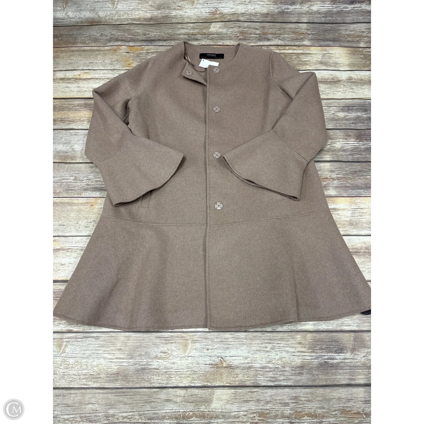 Coat Other By Zara Basic In Taupe, Size: M