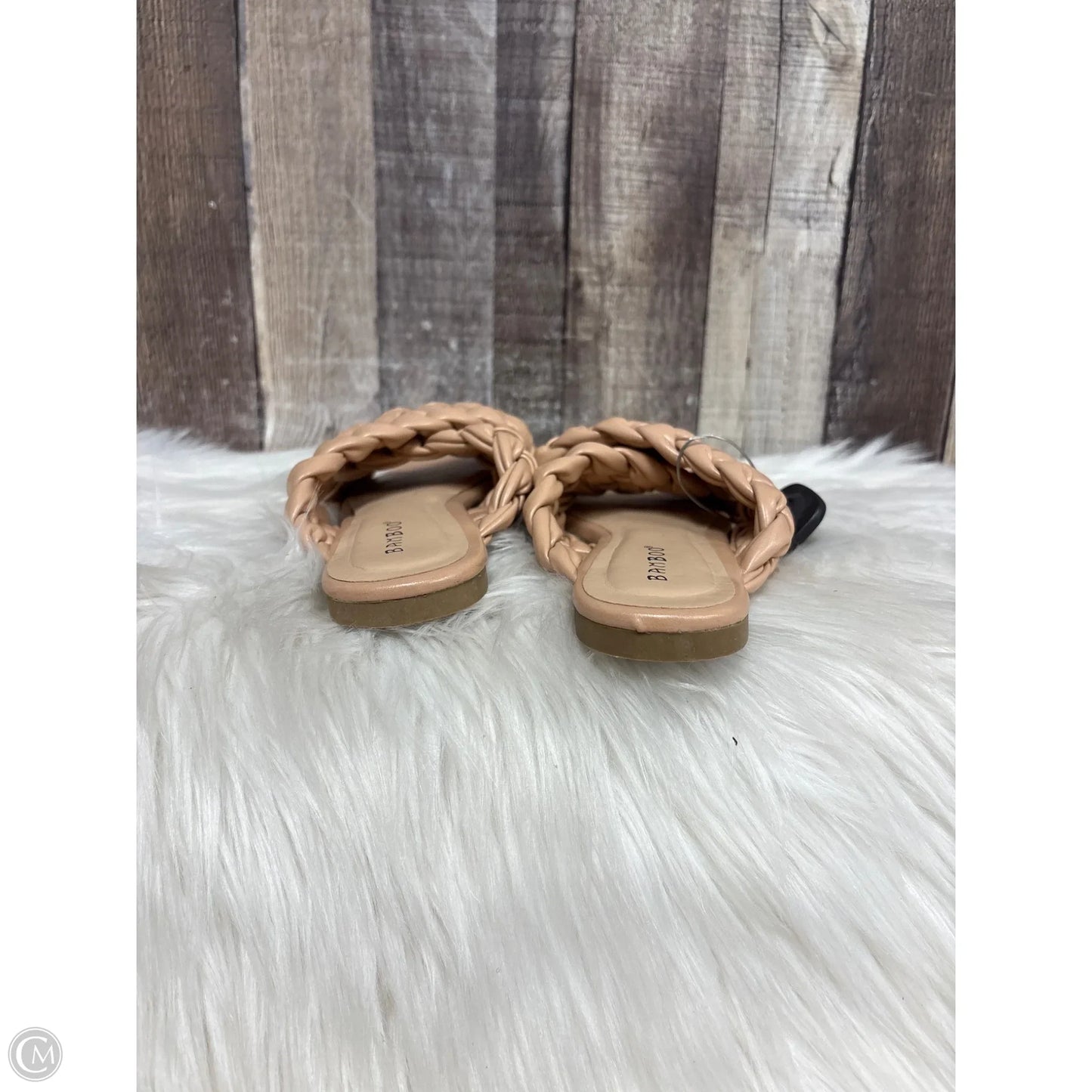 Sandals Flats By Bamboo In Tan, Size: 6.5