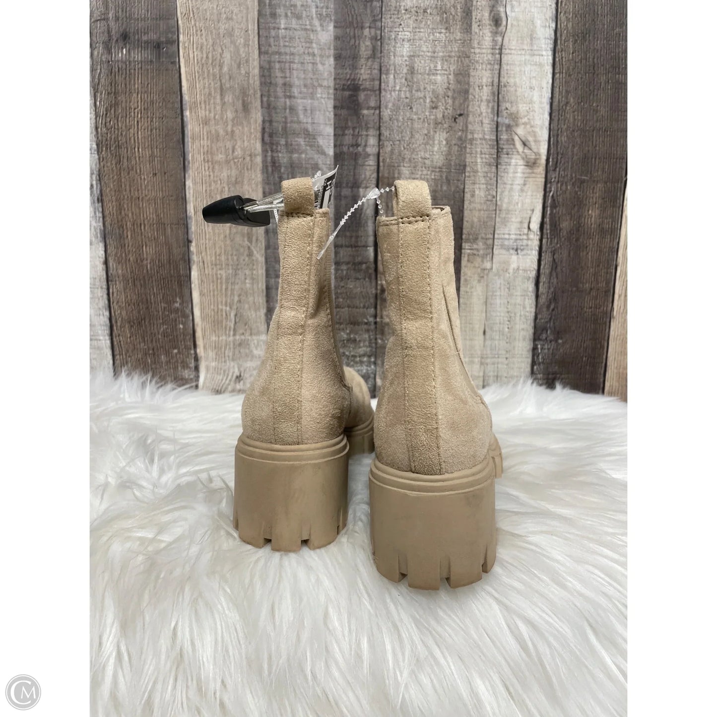 Boots Ankle Heels By Madden Girl In Tan, Size: 6.5