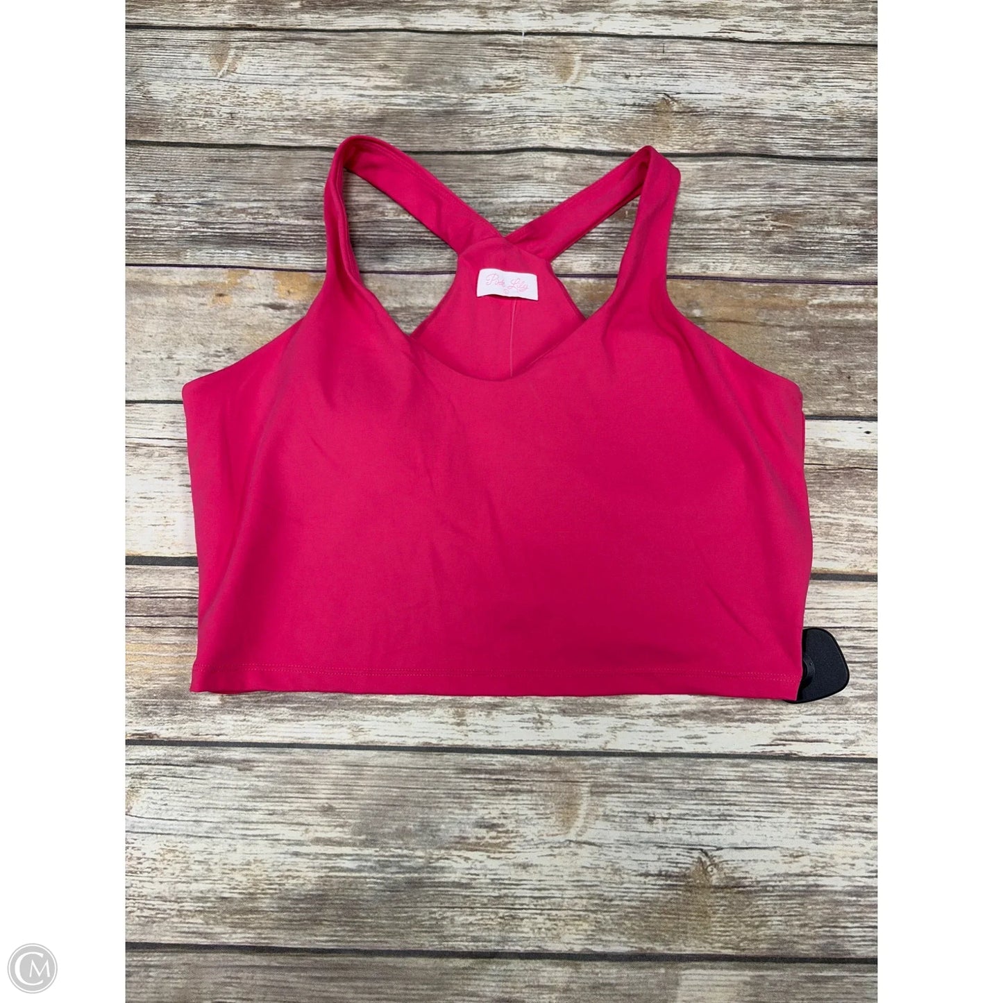 Athletic Bra By Pink Lily In Pink, Size: L