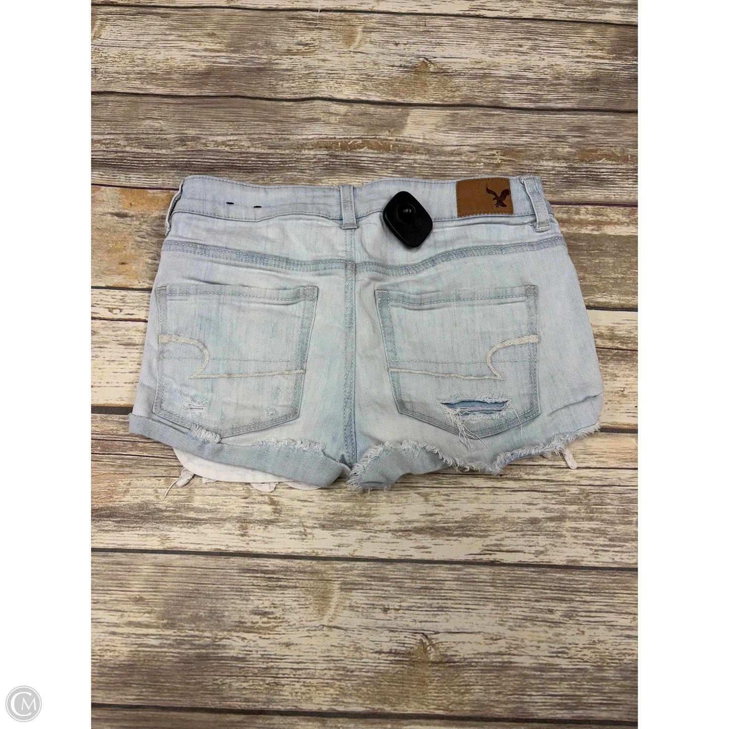 Shorts By American Eagle In Blue Denim, Size: 4