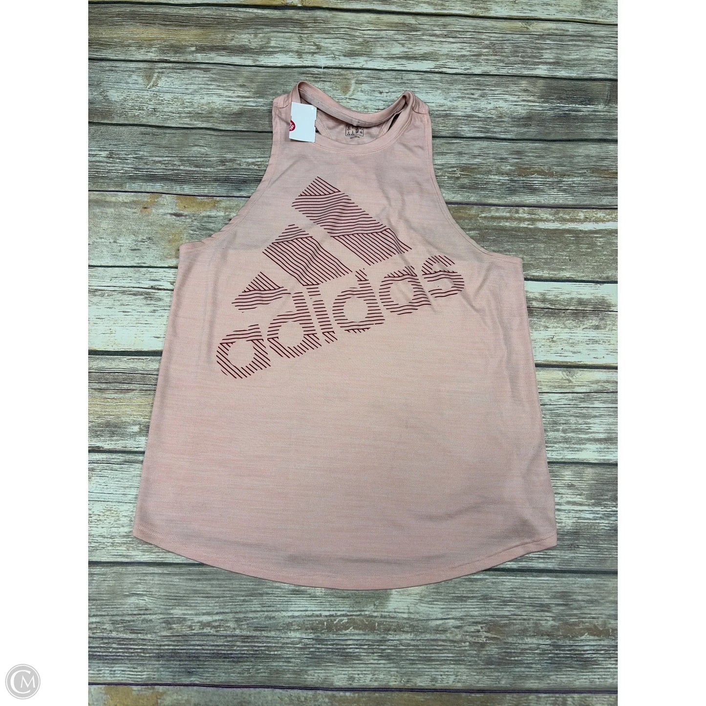 Athletic Tank Top By Adidas In Peach, Size: M