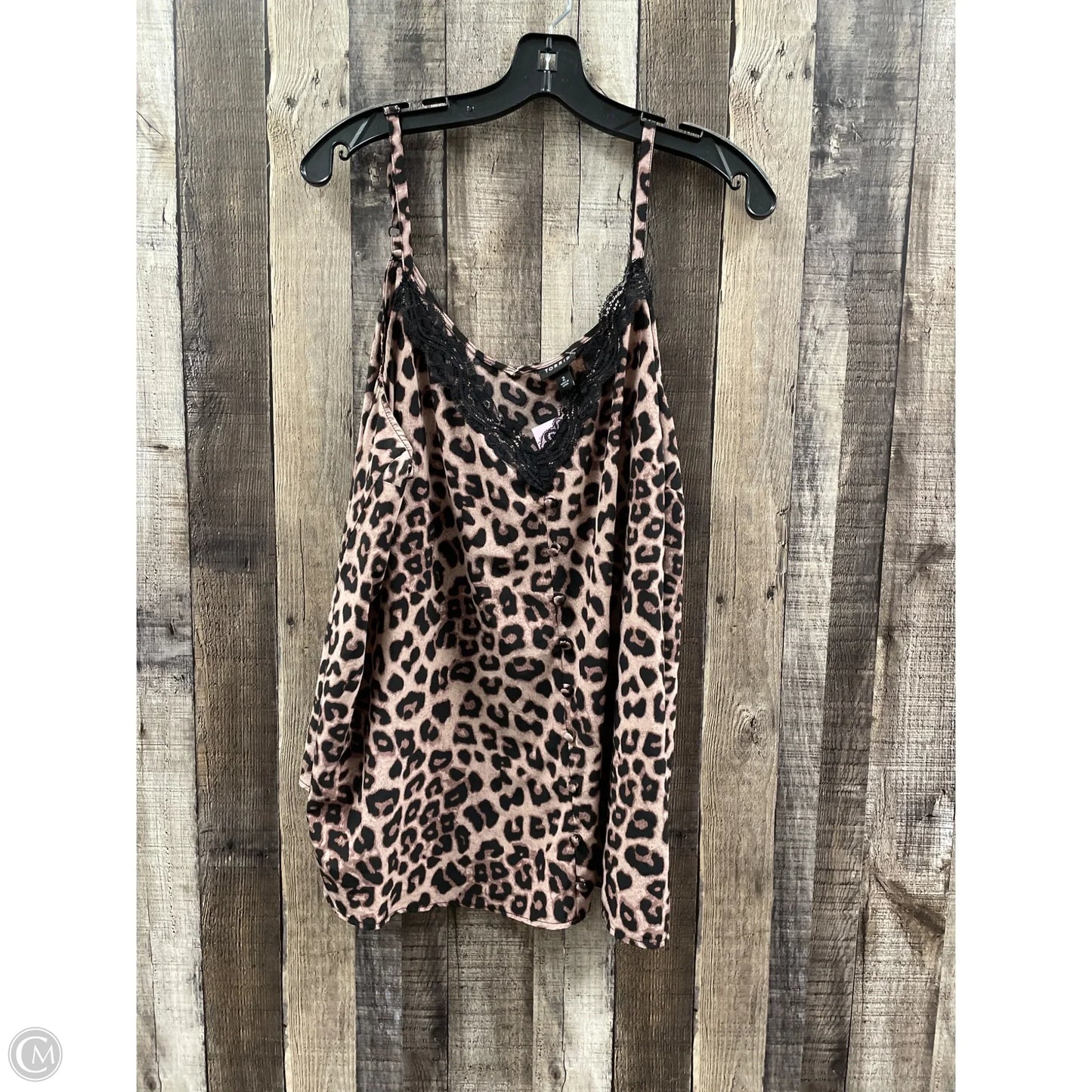 Top Sleeveless By Torrid In Animal Print, Size: 2x