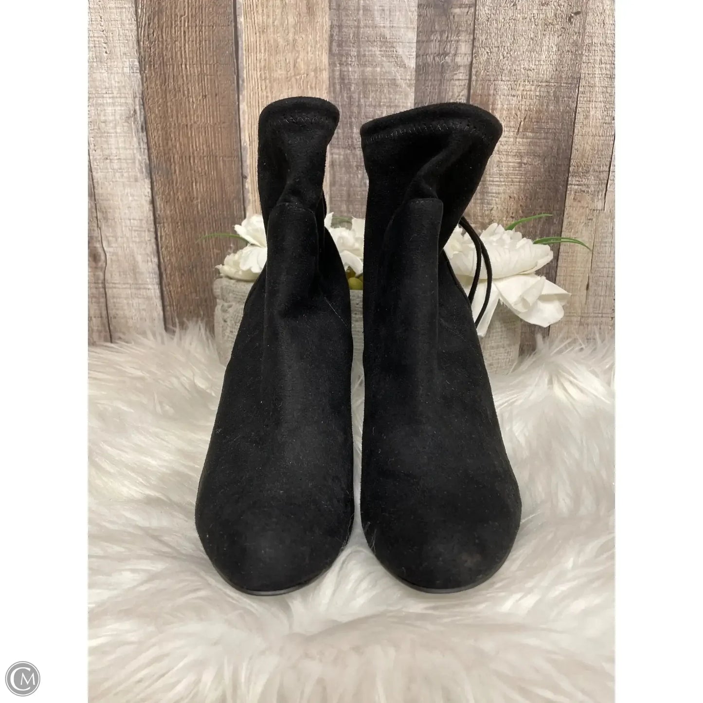 Boots Ankle Heels By Charles David In Black, Size: 6.5