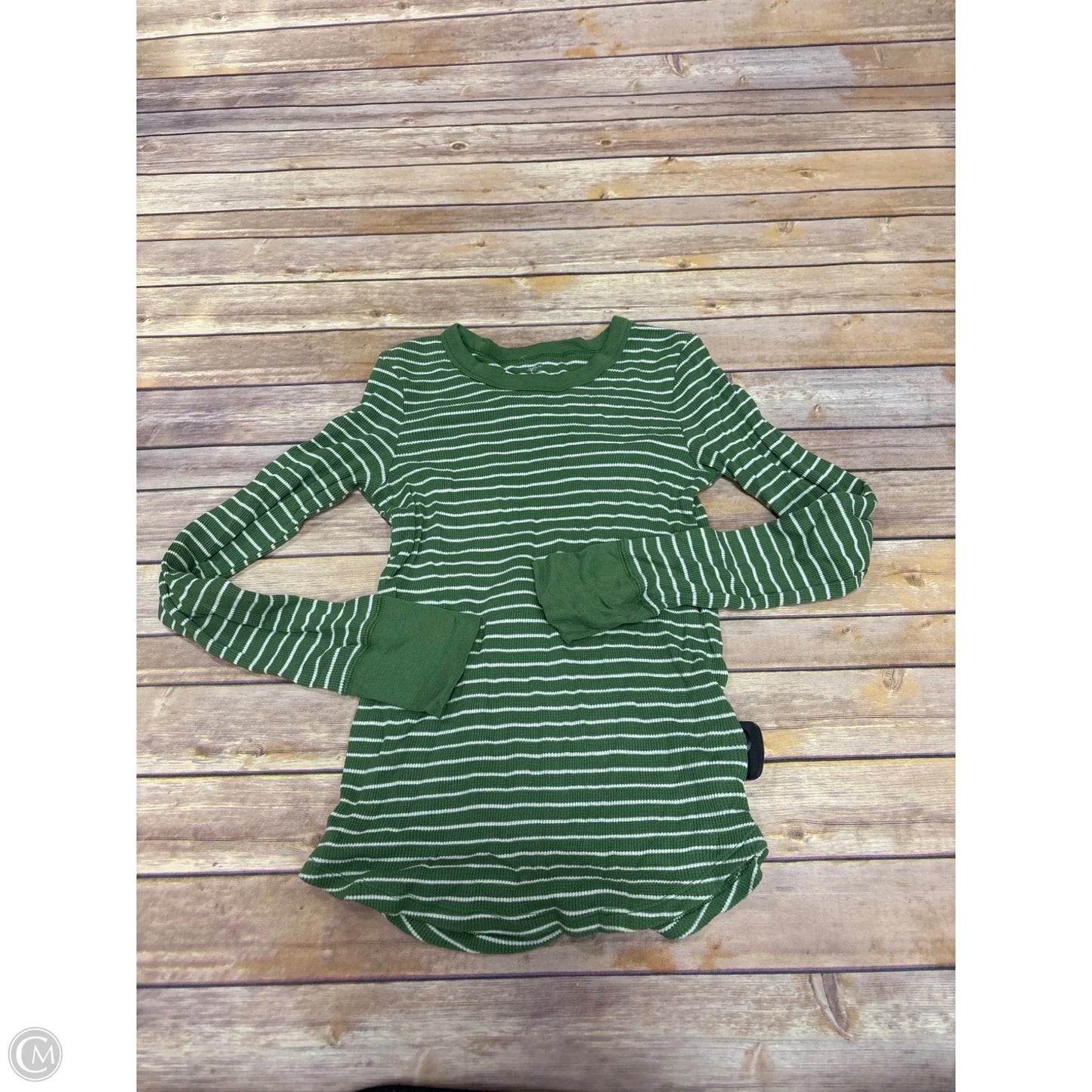 Top Long Sleeve By Aerie In Green, Size: M