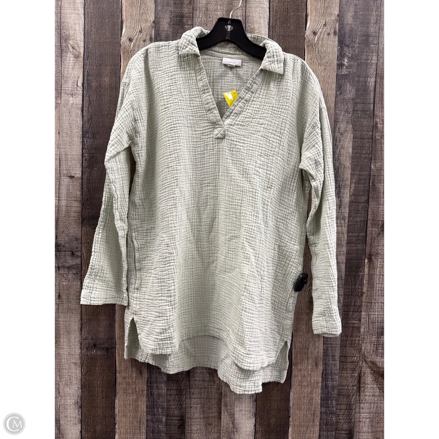 Top Long Sleeve By Pure Jill In Green, Size: S