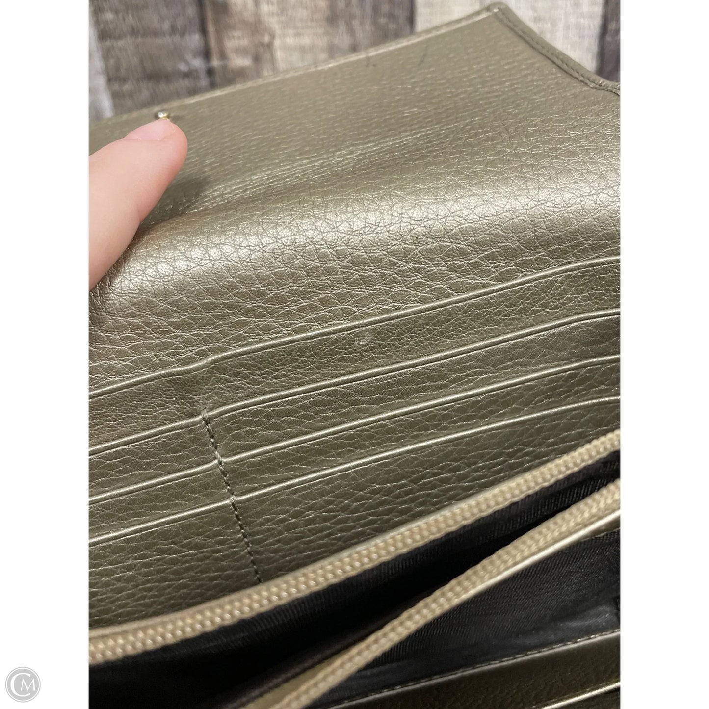 Wallet Luxury Designer By Gucci, Size: Large